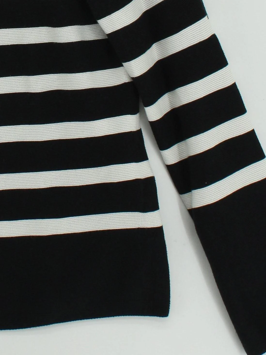Uniqlo Women's Jumper M Multi Striped 100% Cotton Round Neck Pullover - Image 4