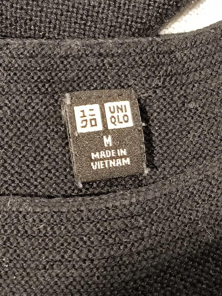 Uniqlo Women's Jumper M Multi Striped 100% Cotton Round Neck Pullover - Image 6