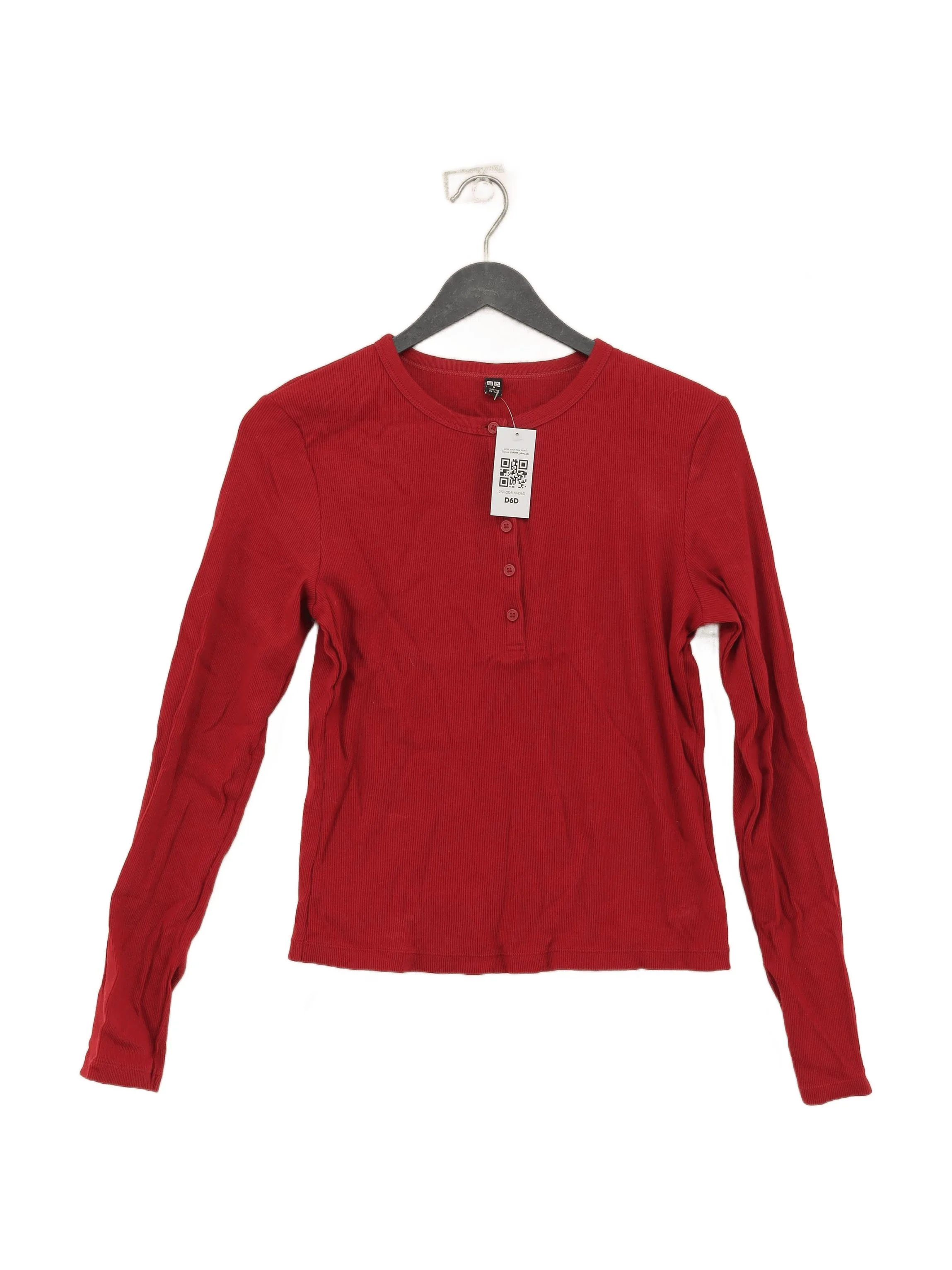 Uniqlo Women's Jumper M Red 100% Other Crew Neck Pullover
