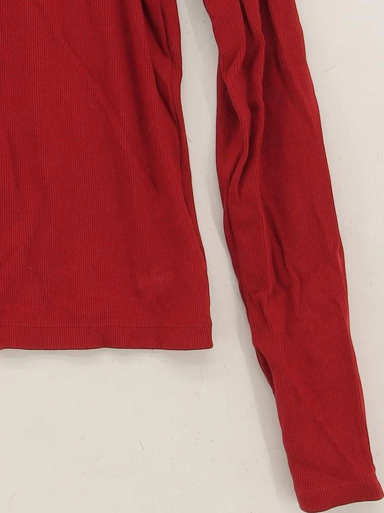 Uniqlo Women's Jumper M Red 100% Other Crew Neck Pullover - Image 4