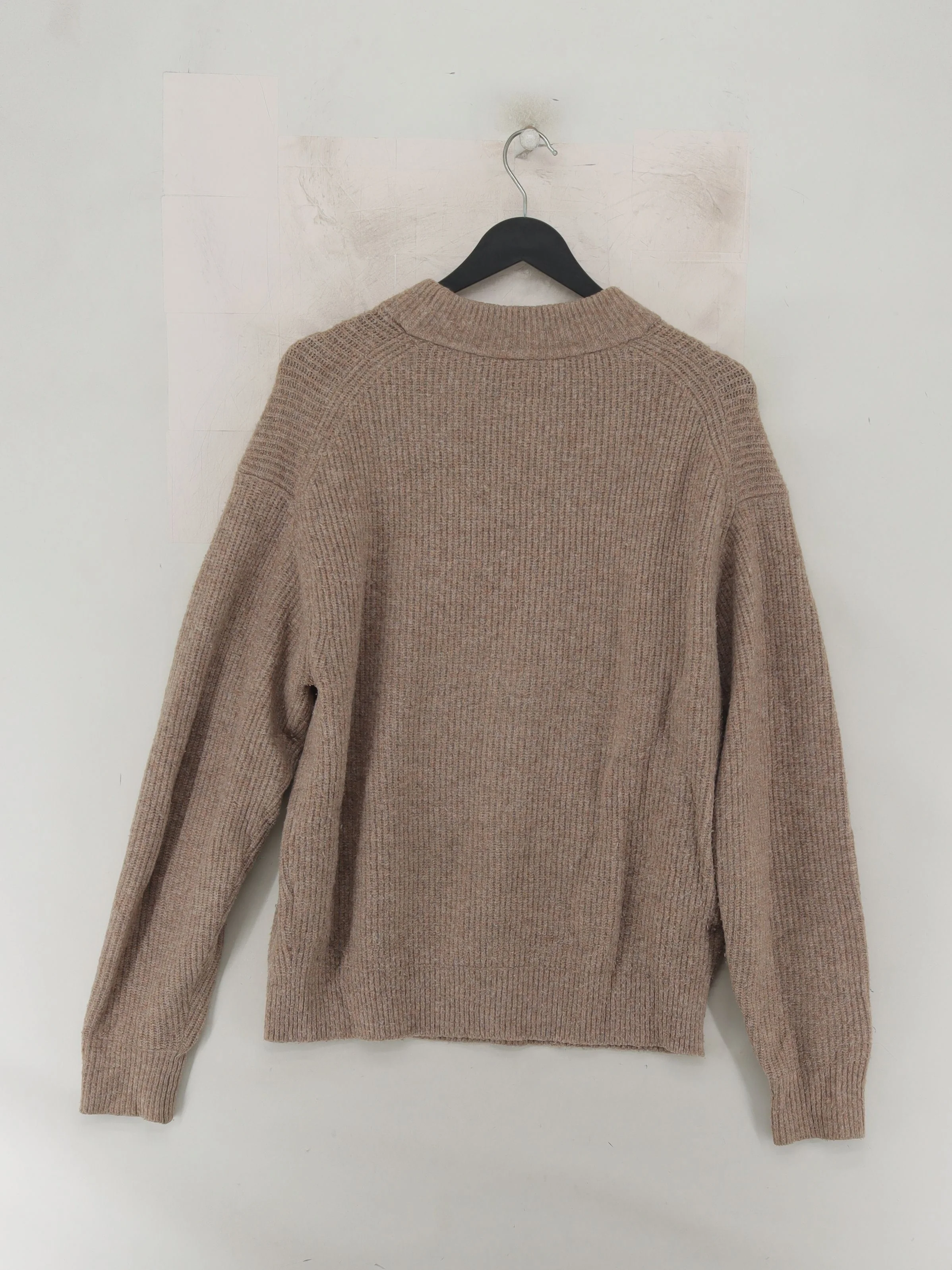 Uniqlo Women's Jumper S Brown Acrylic with Polyamide, Wool, Elastane Pullover - Image 2