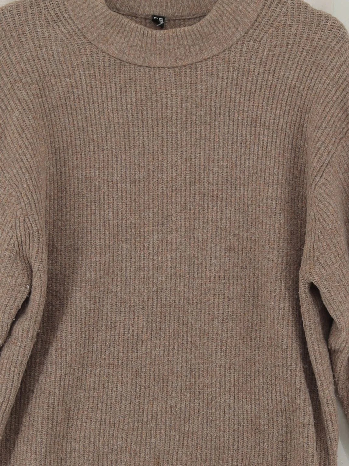 Uniqlo Women's Jumper S Brown Acrylic with Polyamide, Wool, Elastane Pullover - Image 3