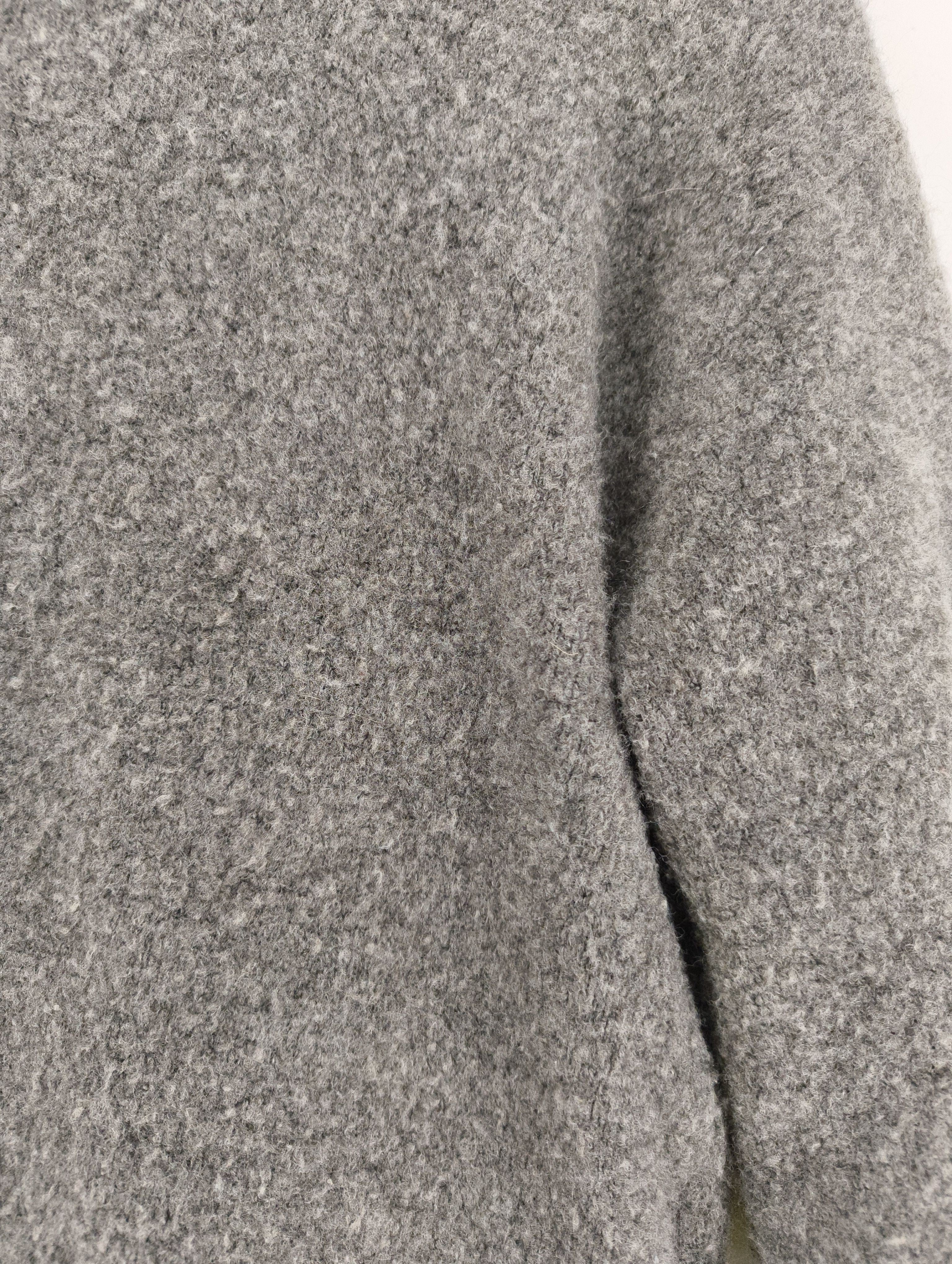 Uniqlo Women's Jumper S Grey 100% Wool Mock Neck Pullover - Image 6