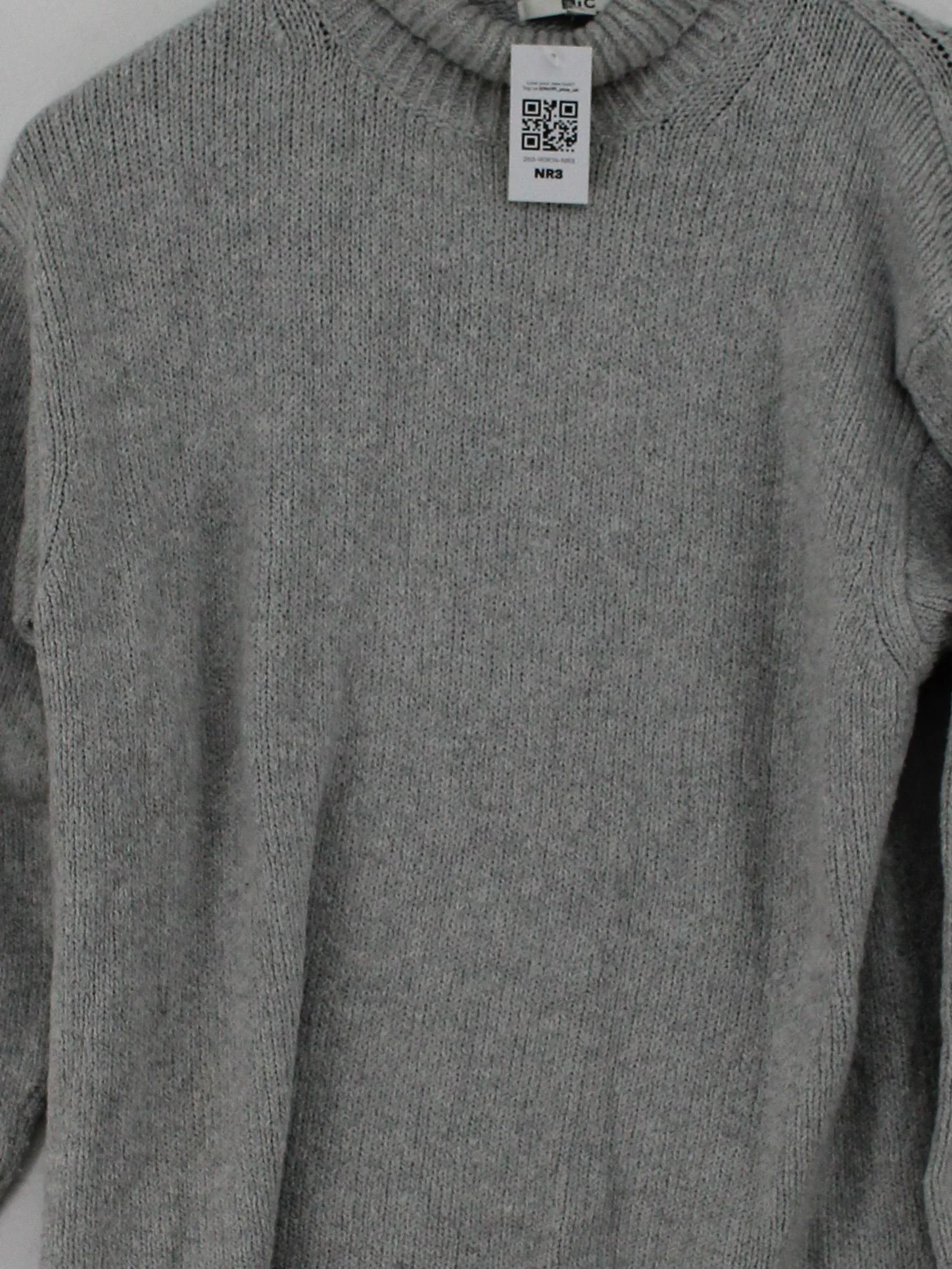 Uniqlo Women's Jumper S Grey Cotton - Image 3