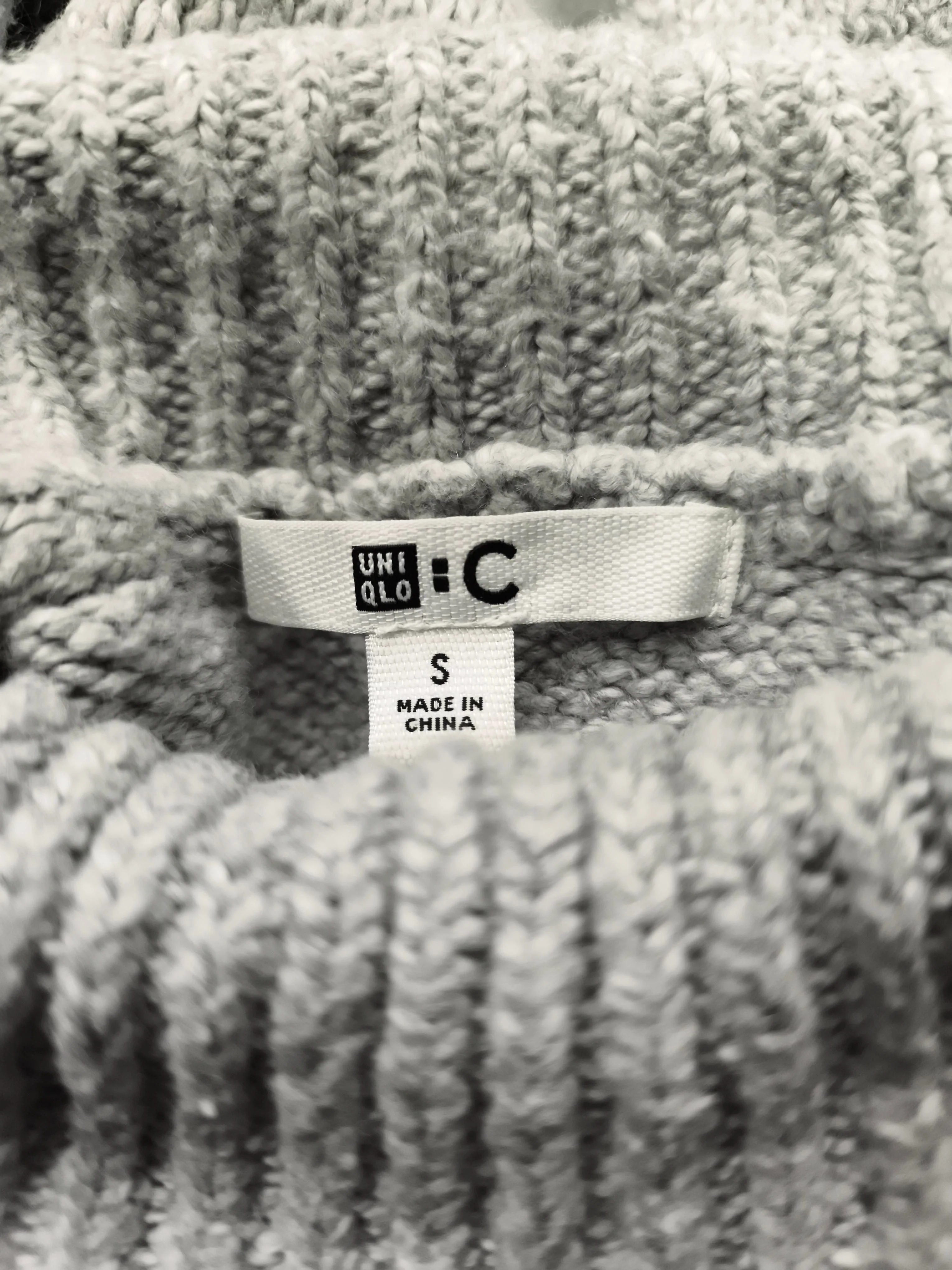 Uniqlo Women's Jumper S Grey Cotton - Image 5