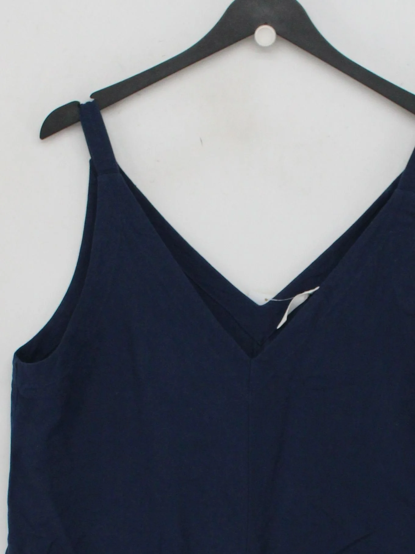 Uniqlo Women's Jumpsuit M Blue Viscose with Linen Wide-Leg Jumpsuit - Image 3