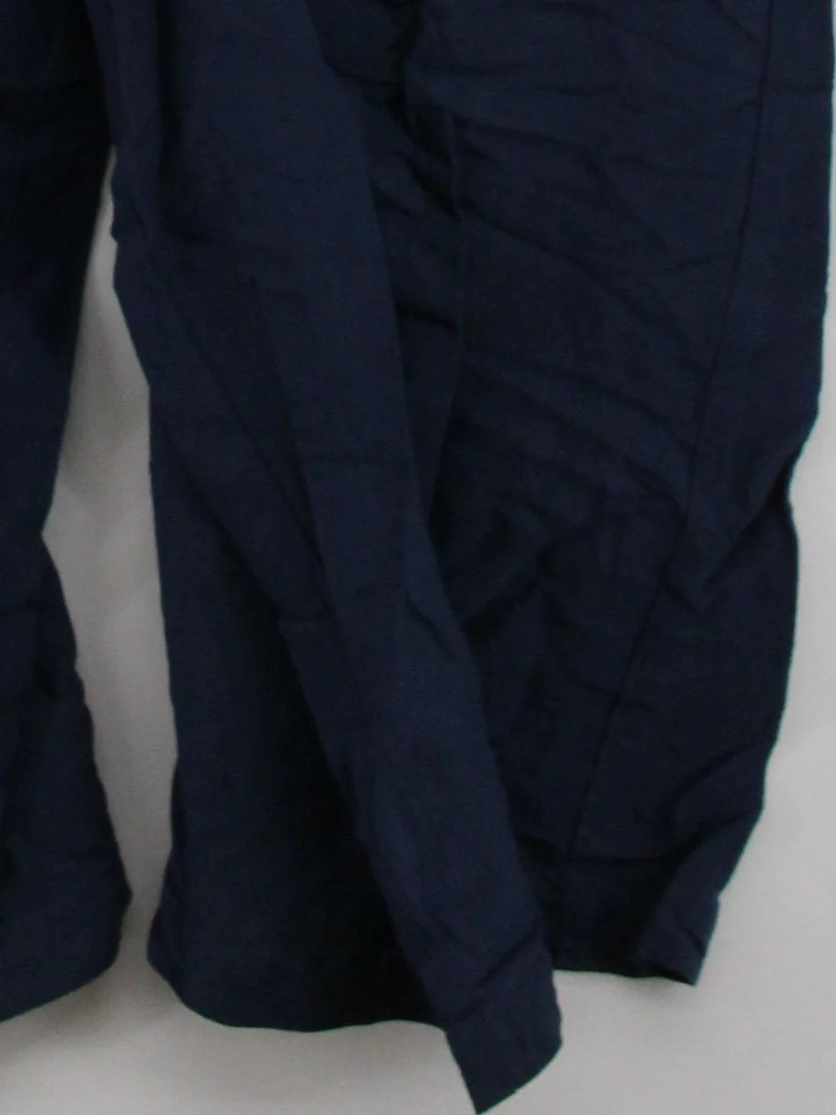 Uniqlo Women's Jumpsuit M Blue Viscose with Linen Wide-Leg Jumpsuit - Image 4