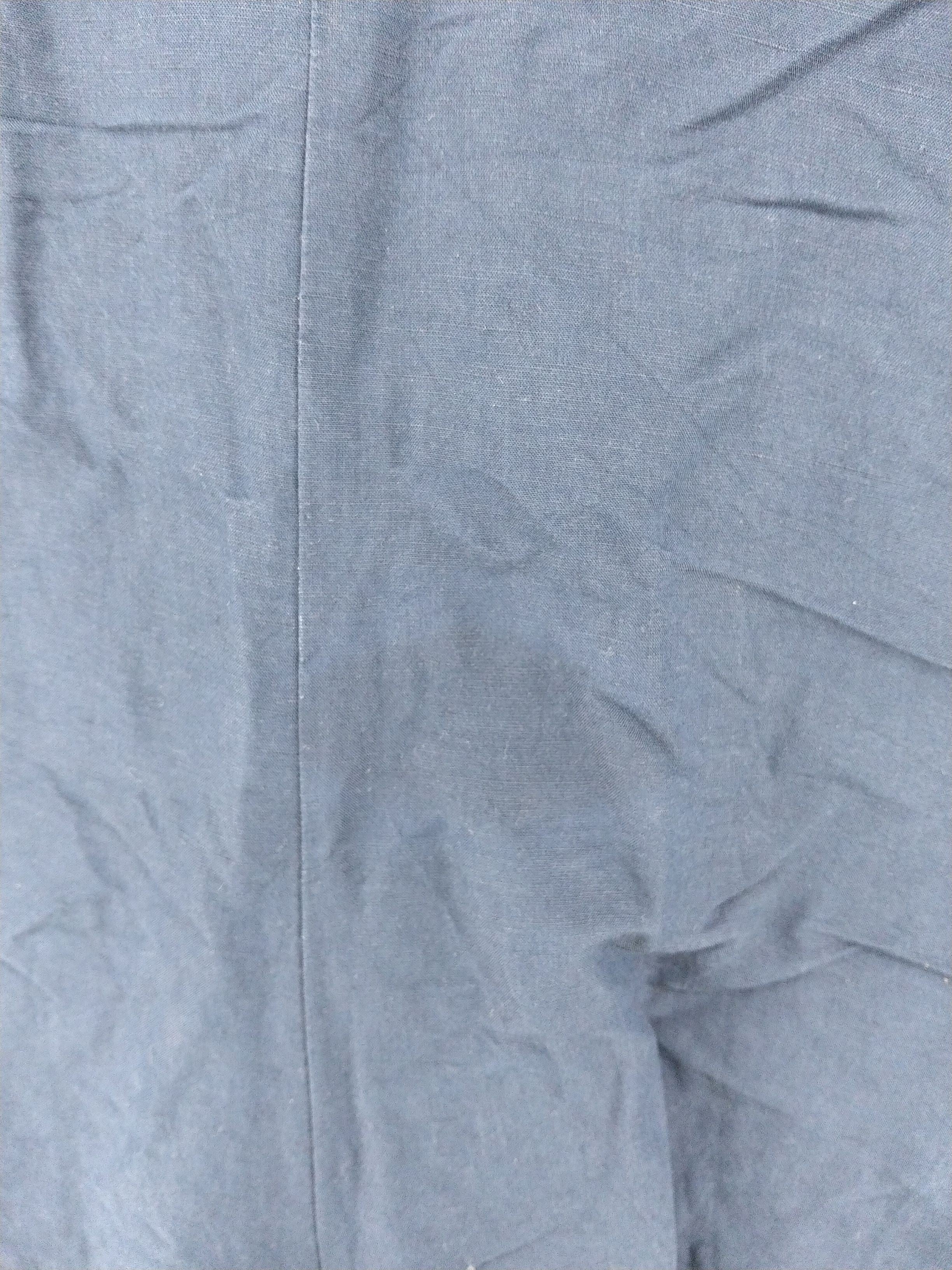 Uniqlo Women's Jumpsuit M Blue Viscose with Linen Wide-Leg Jumpsuit - Image 5