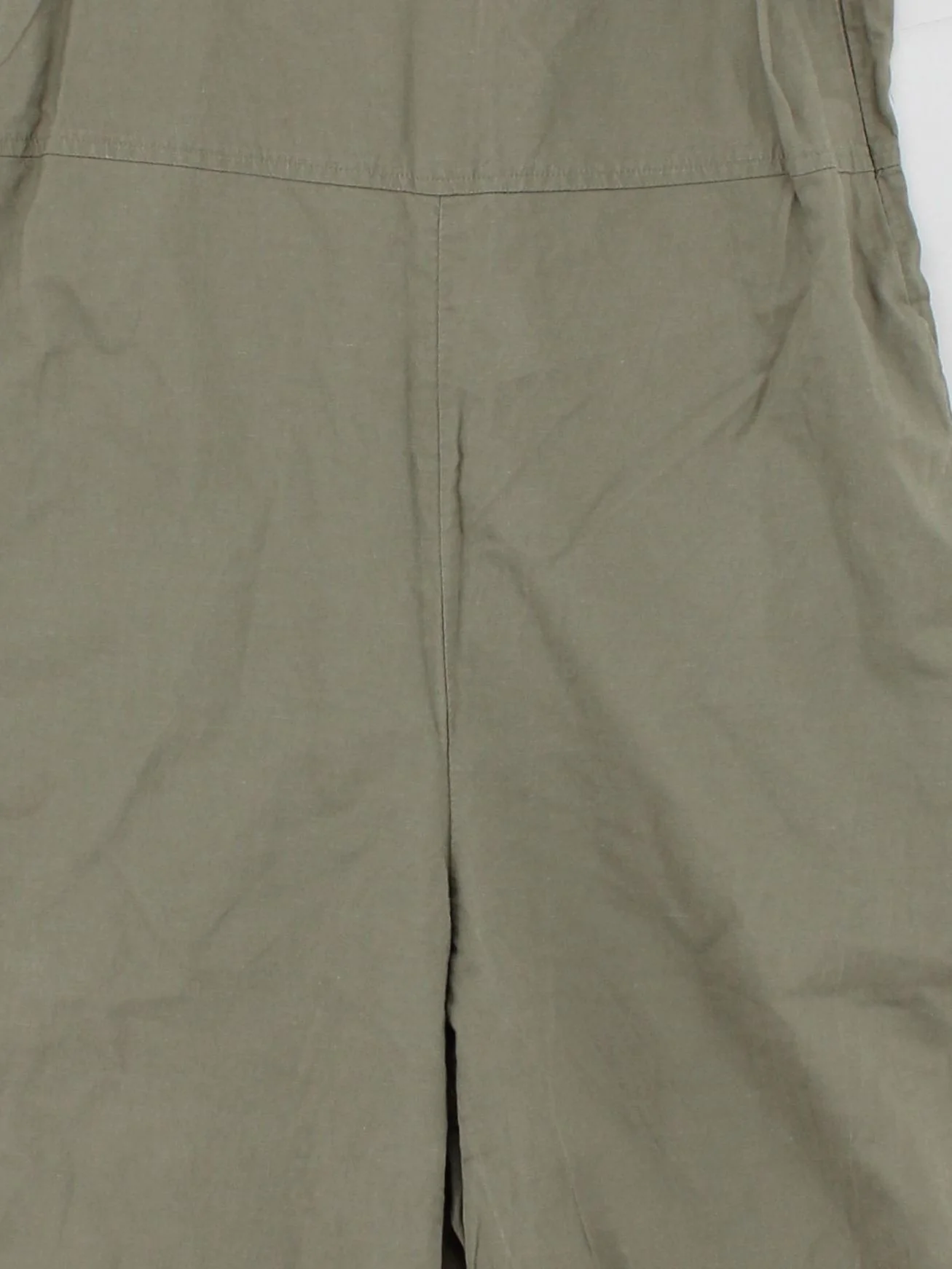 Uniqlo Women's Jumpsuit M Green 100% Other Wide-Leg Jumpsuit - Image 3