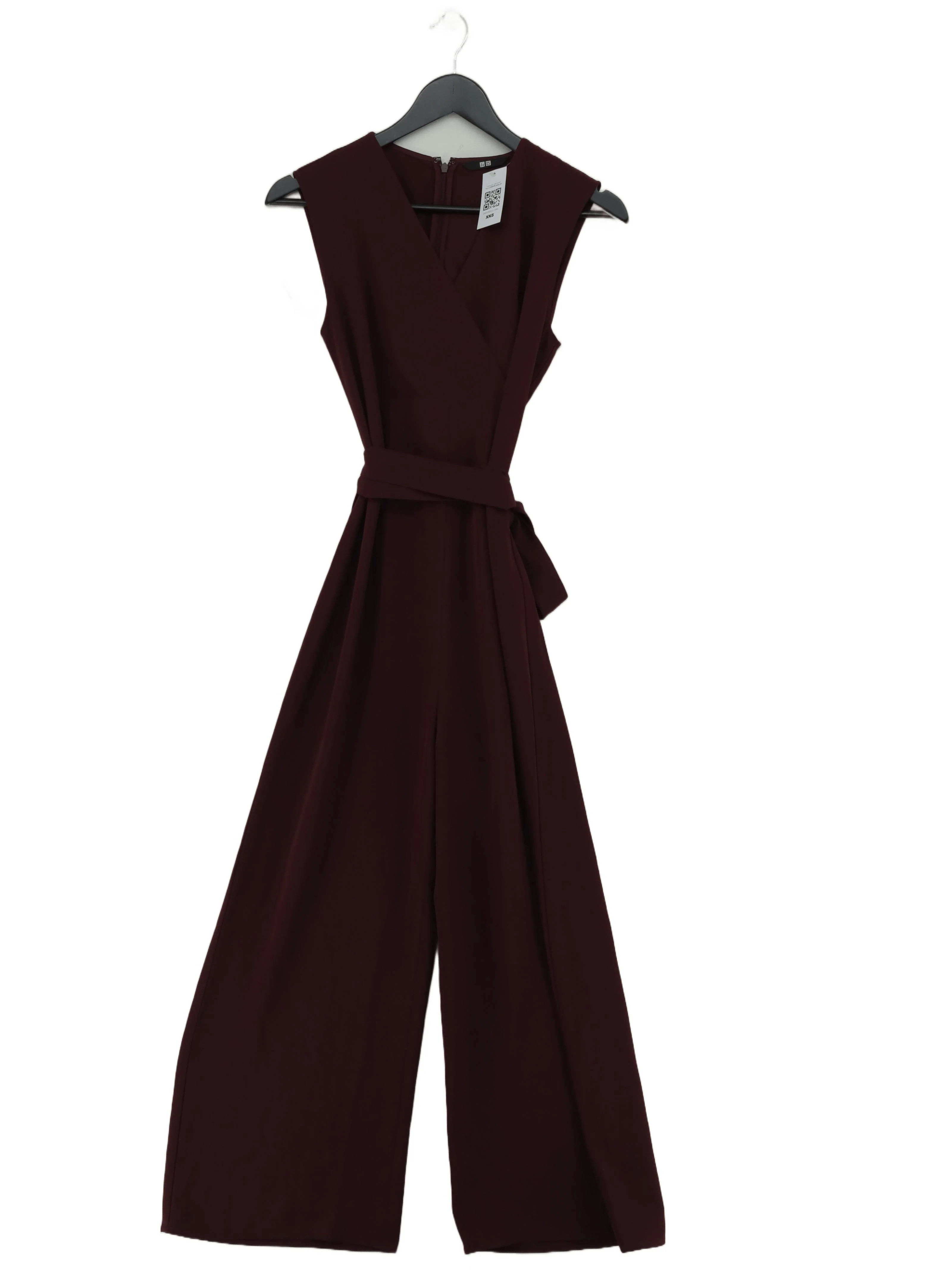 Uniqlo Women's Jumpsuit S Red Elastane with Polyester Wide-Leg Jumpsuit