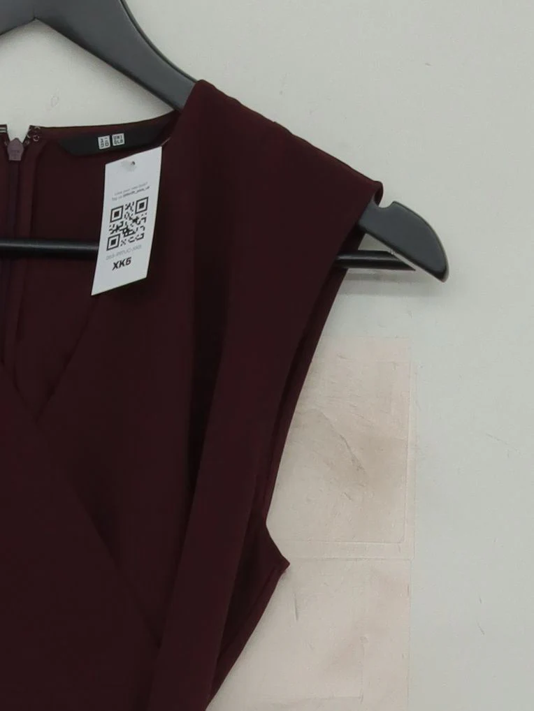 Uniqlo Women's Jumpsuit S Red Elastane with Polyester Wide-Leg Jumpsuit - Image 4