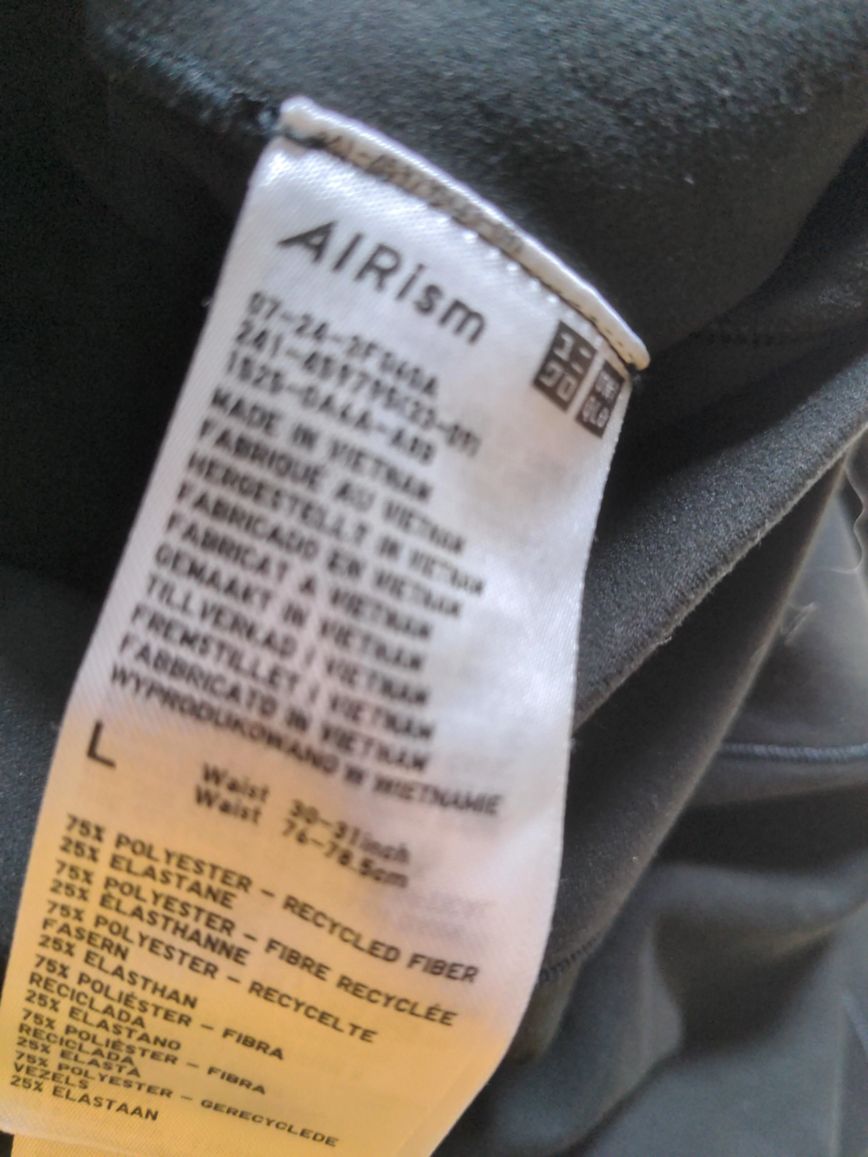 Uniqlo Women's Leggings L Black Polyester with Elastane Full length - Image 6