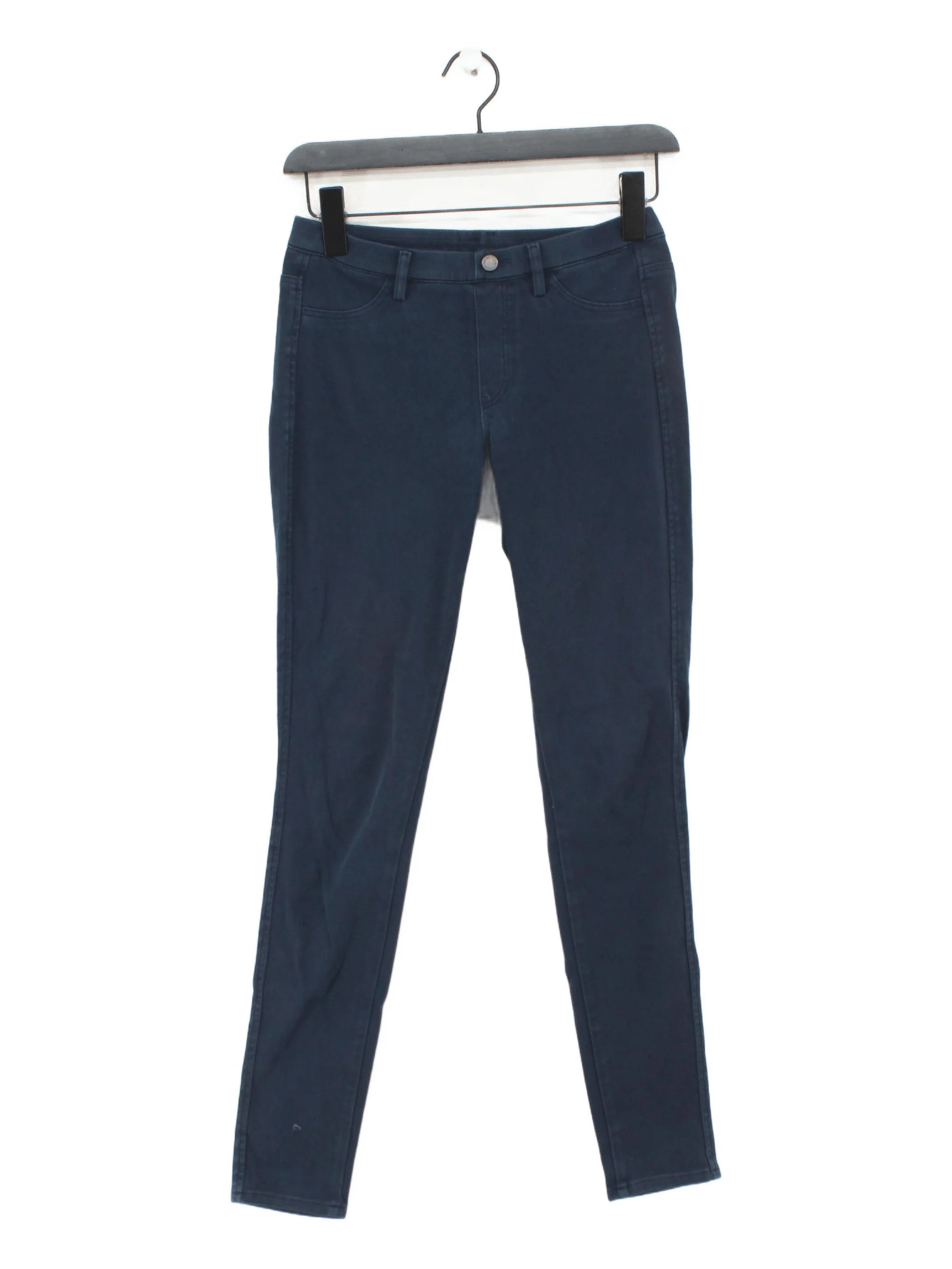 Uniqlo Women's Leggings XS Blue Cotton with Polyester, Elastane Jegging