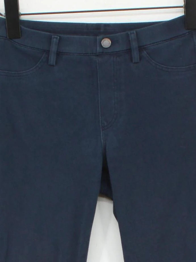 Uniqlo Women's Leggings XS Blue Cotton with Polyester, Elastane Jegging - Image 3