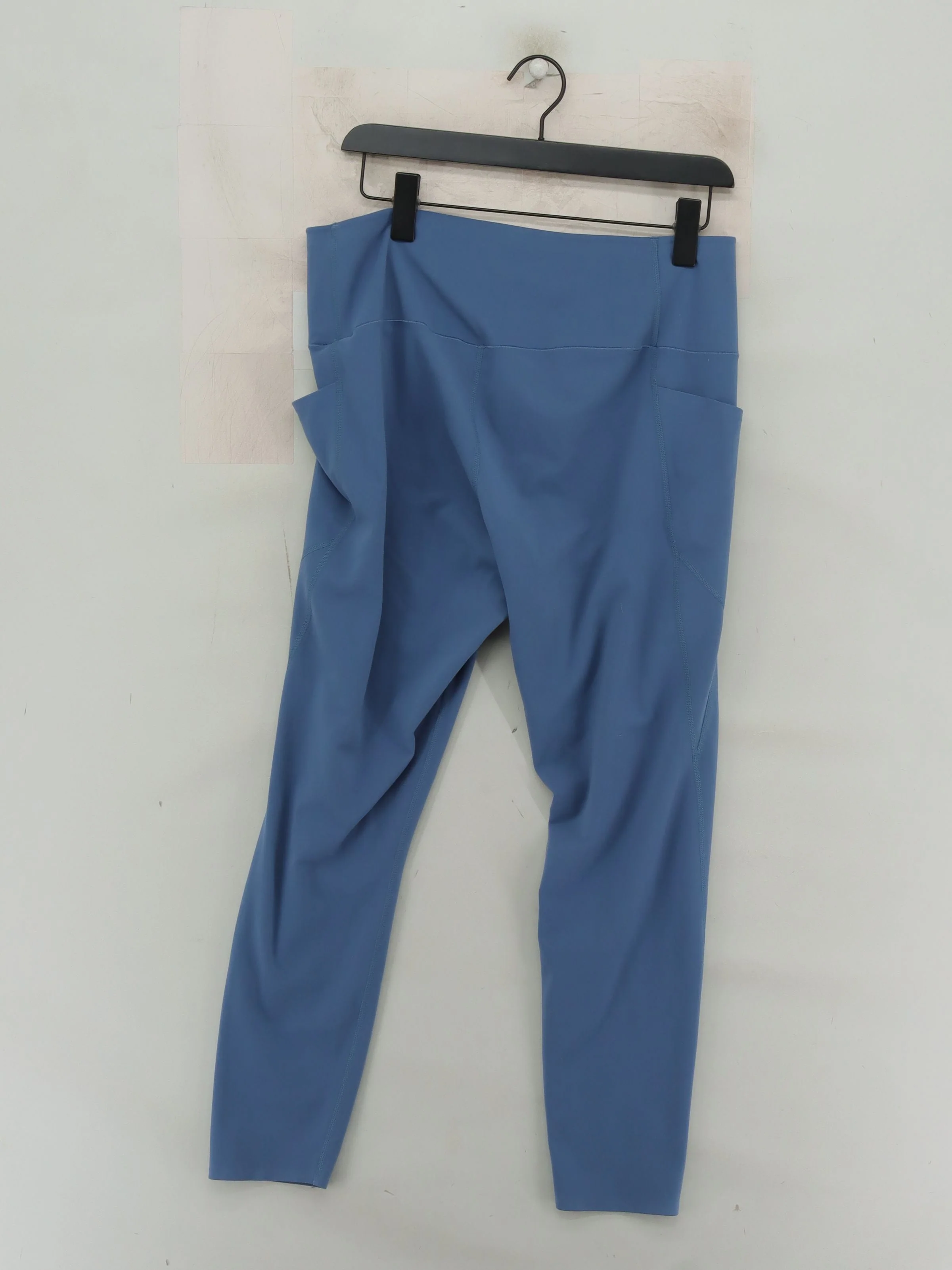 Uniqlo Women's Leggings XXL Blue Polyester with Elastane Full length - Image 2