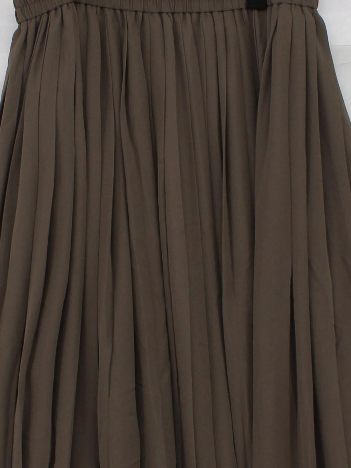 Uniqlo Women's Maxi Skirt L Green 100% Polyester Long Maxi - Image 3