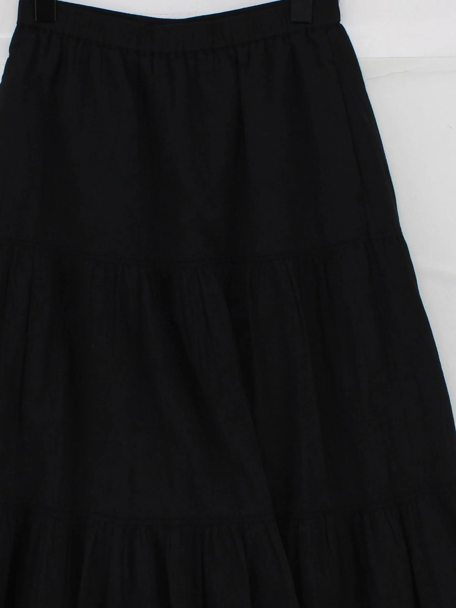 Uniqlo Women's Maxi Skirt XS Black 100% Cotton Long Maxi - Image 3