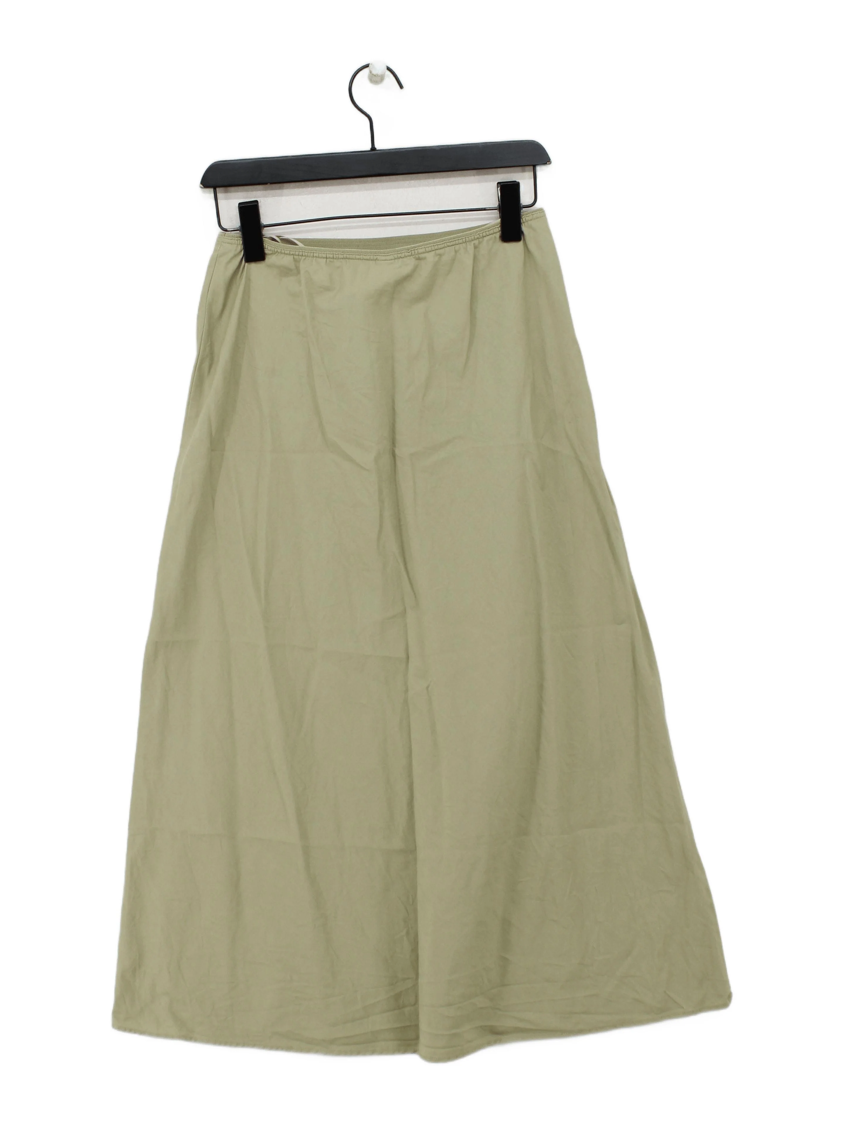 Uniqlo Women's Midi Skirt S Green Viscose