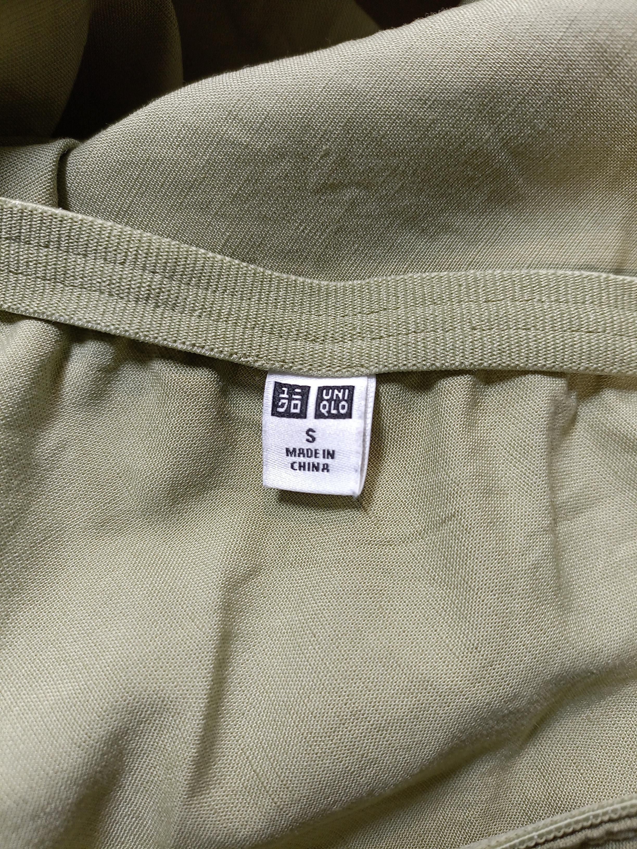 Uniqlo Women's Midi Skirt S Green Viscose - Image 5