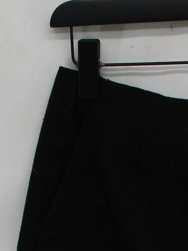 Uniqlo Women's Mini Skirt W 28 in Black Polyester with Wool Short Mini - Image 4