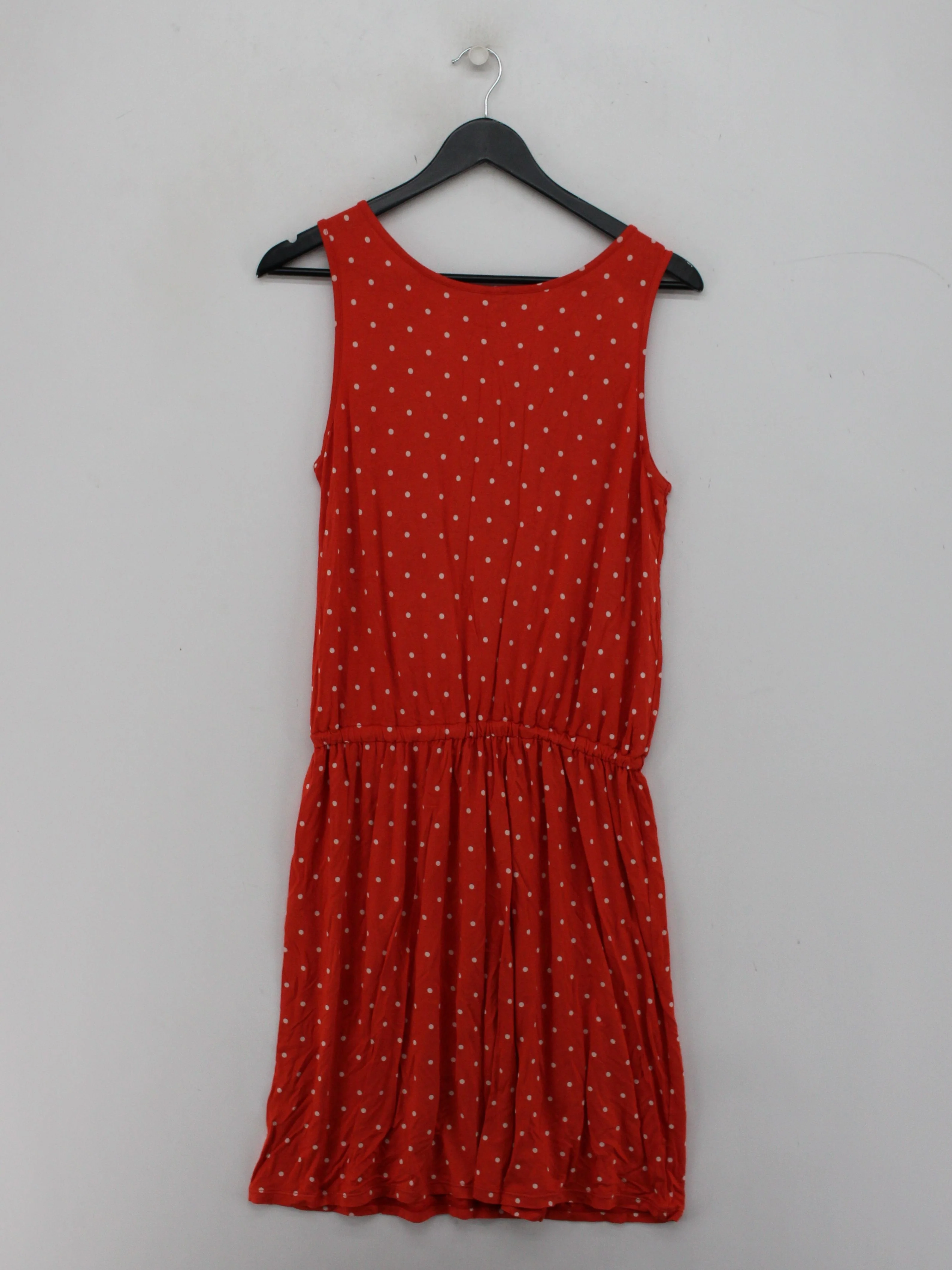 Uniqlo Women's Playsuit S Red Polkadot Viscose with Elastane Playsuit - Image 2
