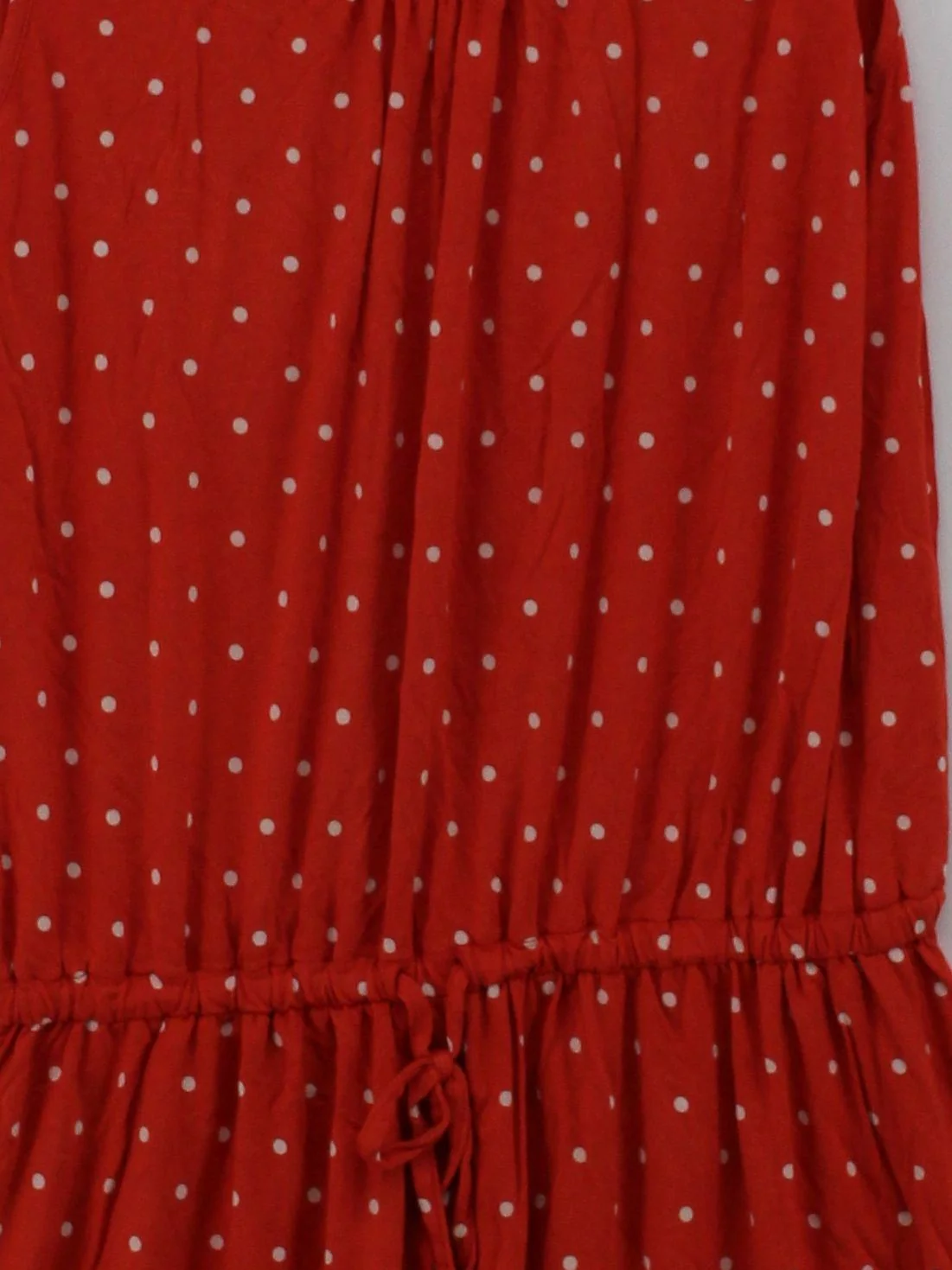 Uniqlo Women's Playsuit S Red Polkadot Viscose with Elastane Playsuit - Image 3