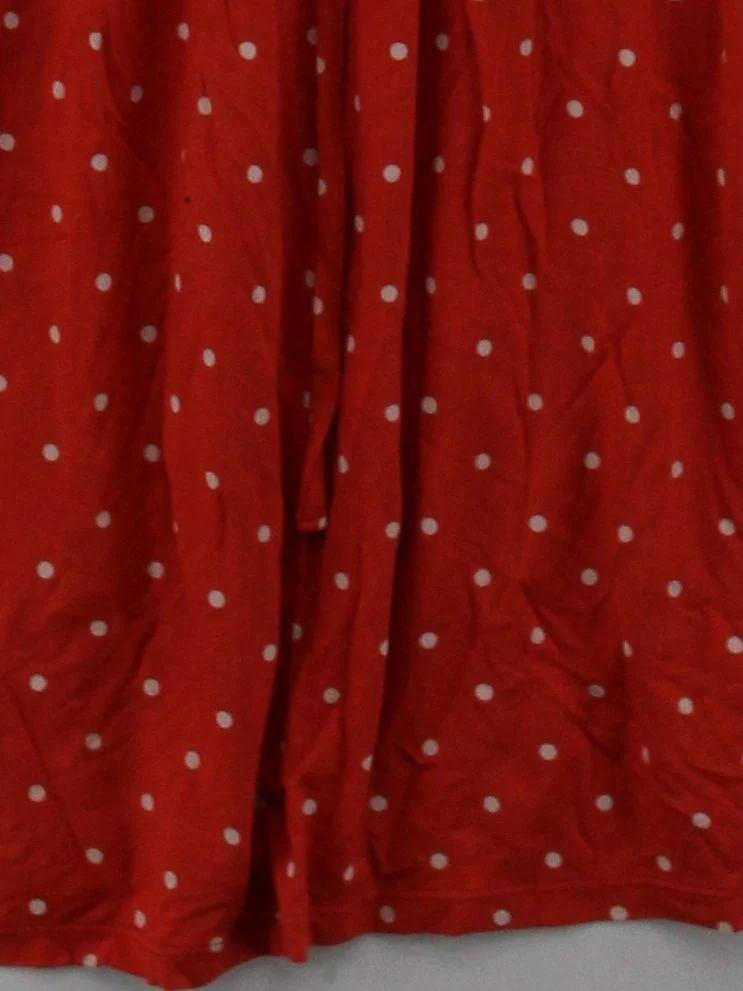 Uniqlo Women's Playsuit S Red Polkadot Viscose with Elastane Playsuit - Image 4