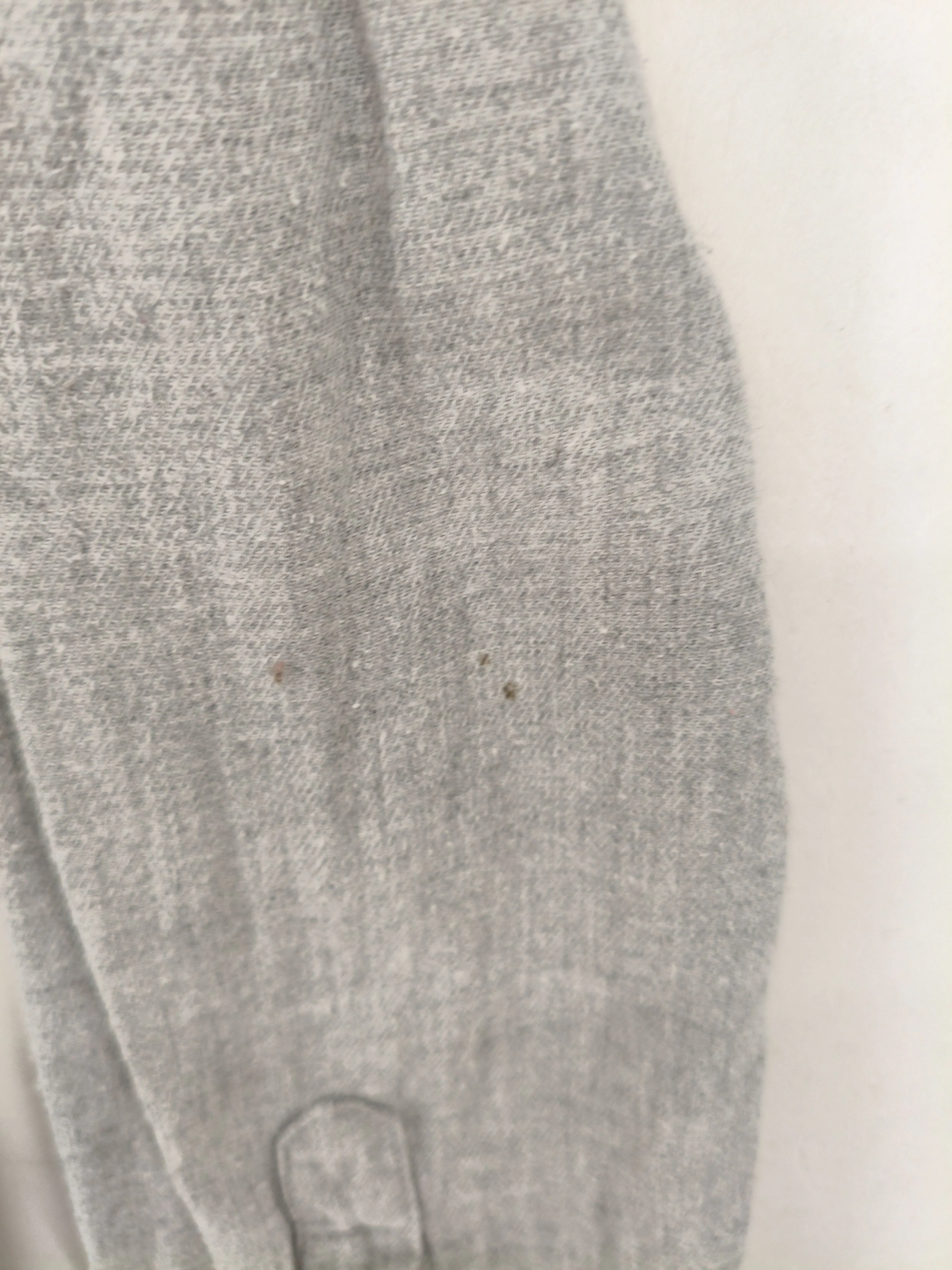 Uniqlo Women's Shirt L Grey 100% Cotton Long Sleeve Collared Basic - Image 5