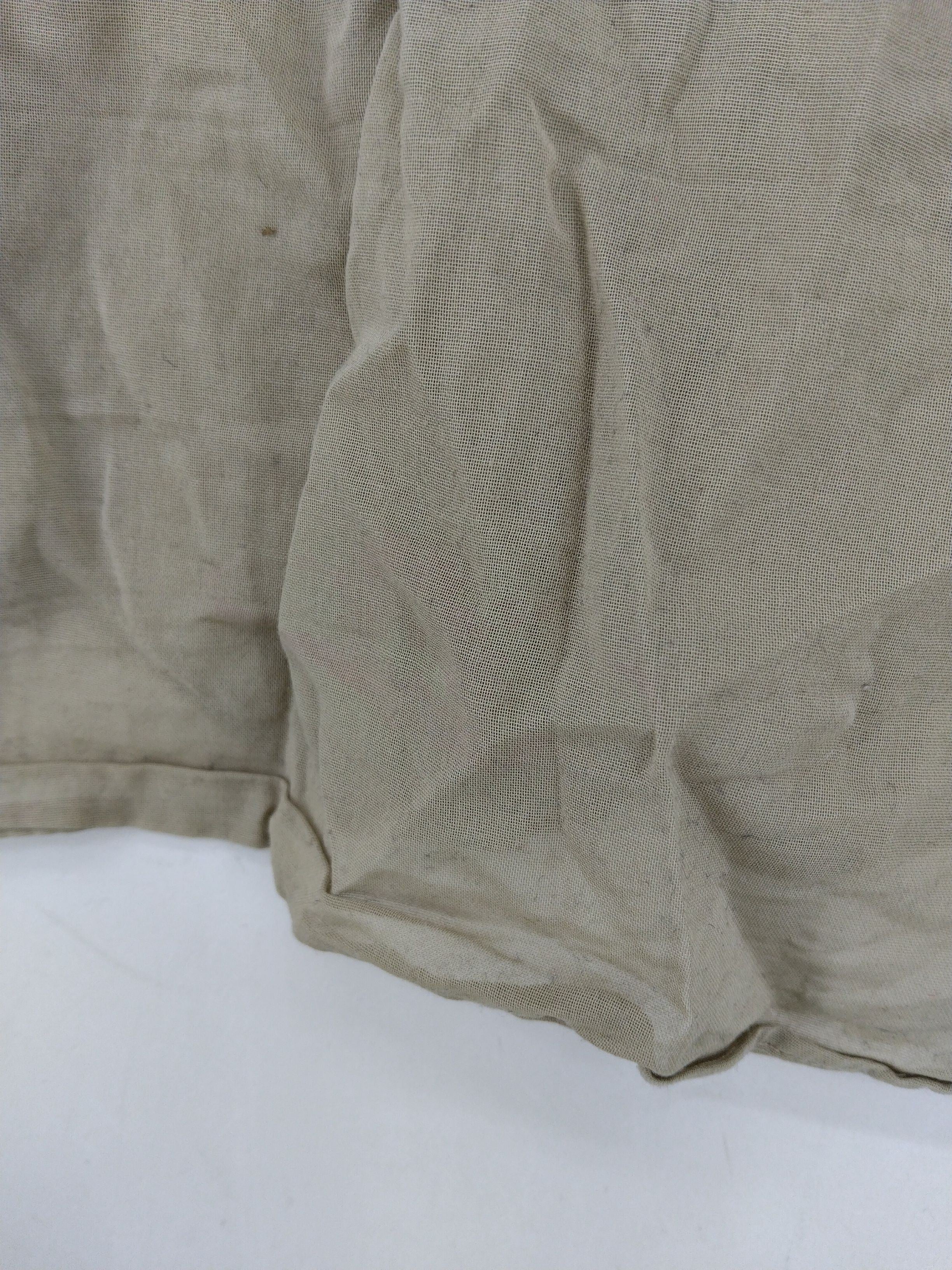 Uniqlo Women's Shirt M Tan 100% Cotton Long Sleeve Collared Basic - Image 5