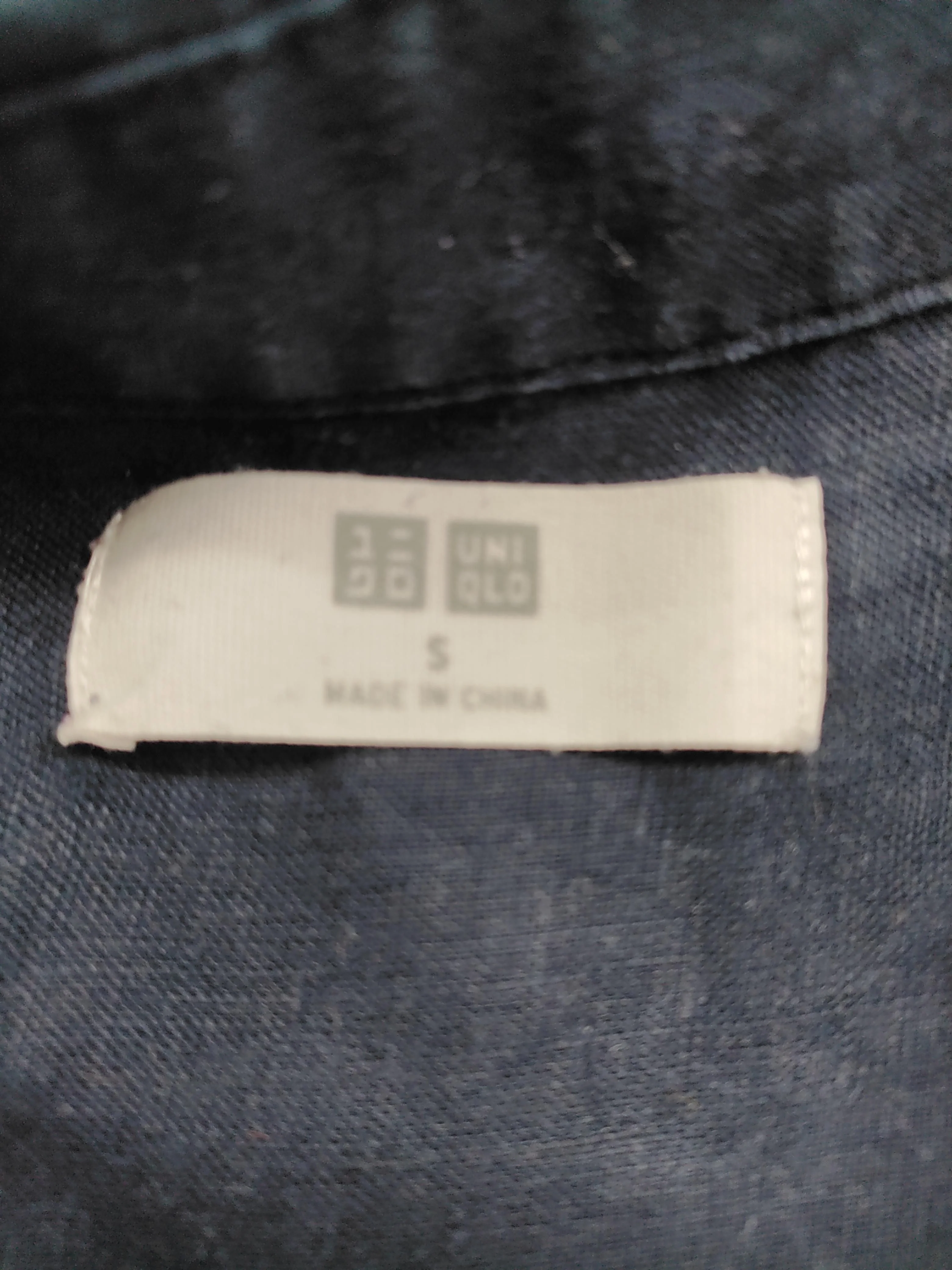 Uniqlo Women's Shirt S Blue 100% Linen Long Sleeve Collared Basic - Image 5