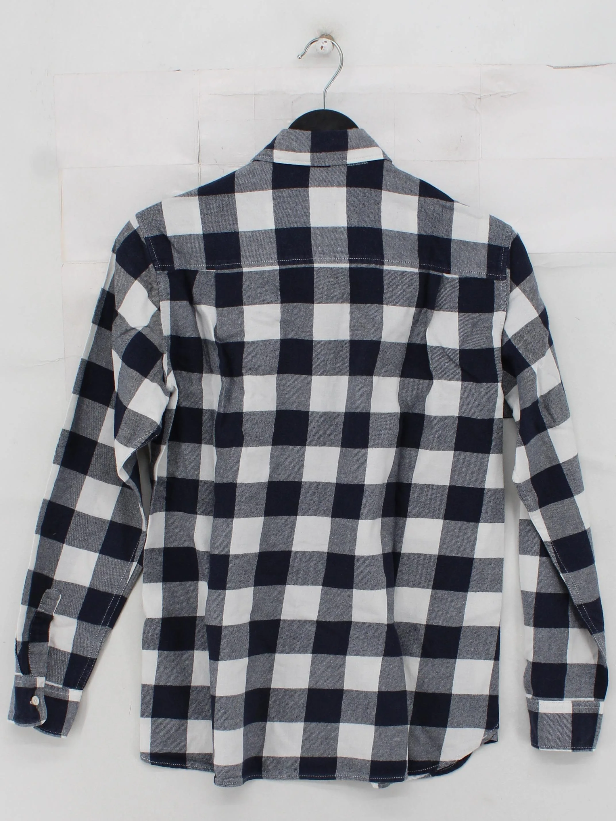 Uniqlo Women's Shirt S Multi Checkered 100% Cotton Long Sleeve Collared Basic - Image 2