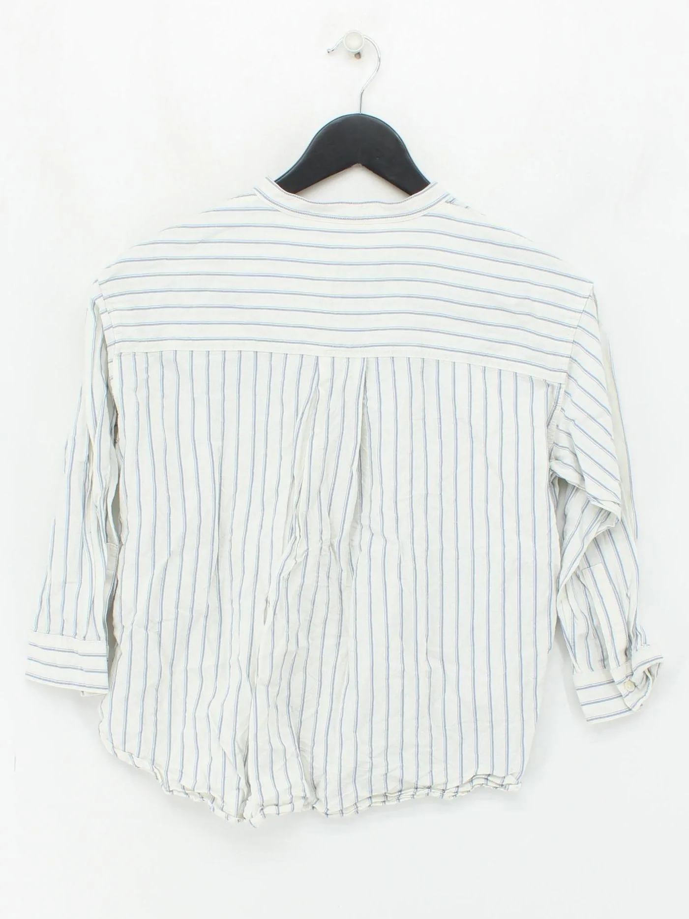 Uniqlo Women's Shirt S White Rayon with Linen, Cotton Basic - Image 2