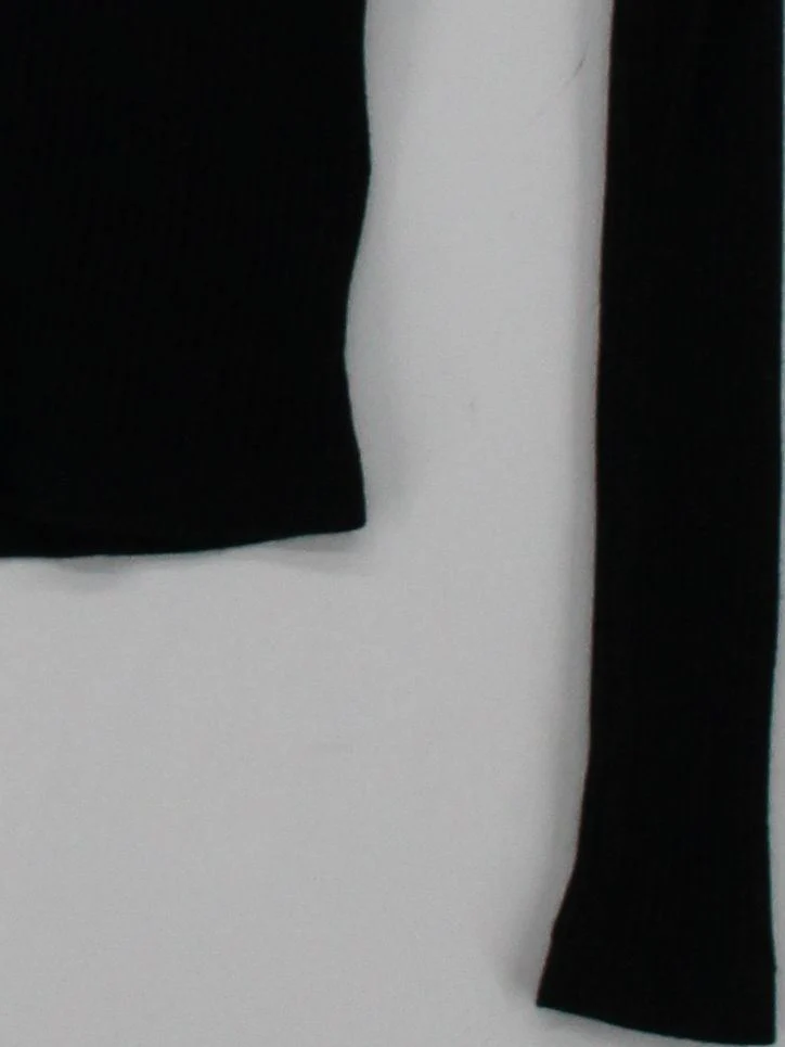 Uniqlo Women's Shirt XS Black 100% Wool Long Sleeve Collared Basic - Image 4