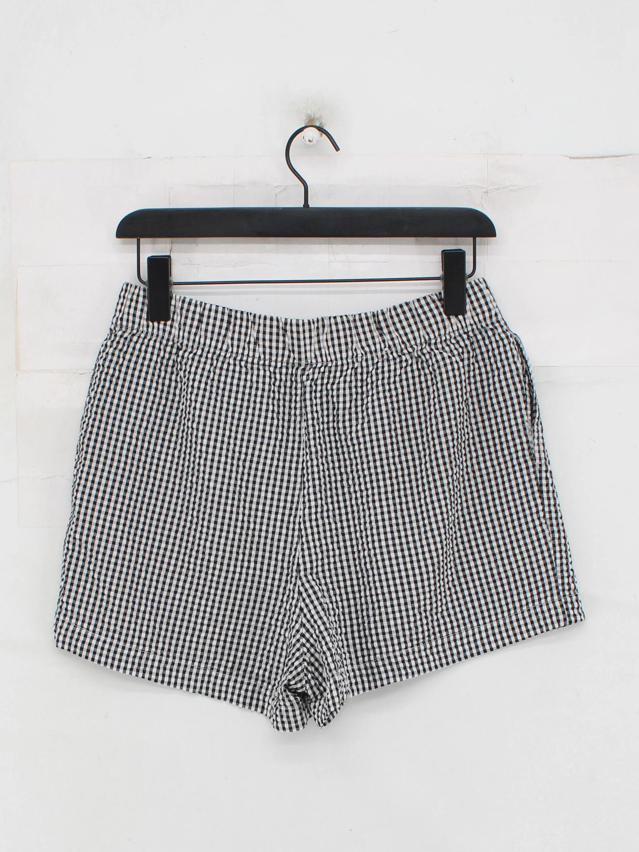 Uniqlo Women's Shorts M Multi Checkered Viscose with Polyester Sweat - Image 2