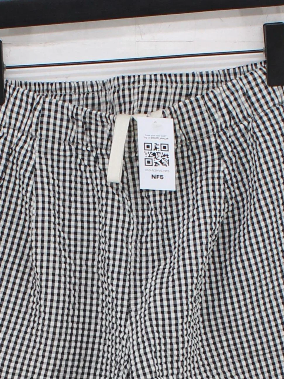 Uniqlo Women's Shorts M Multi Checkered Viscose with Polyester Sweat - Image 3