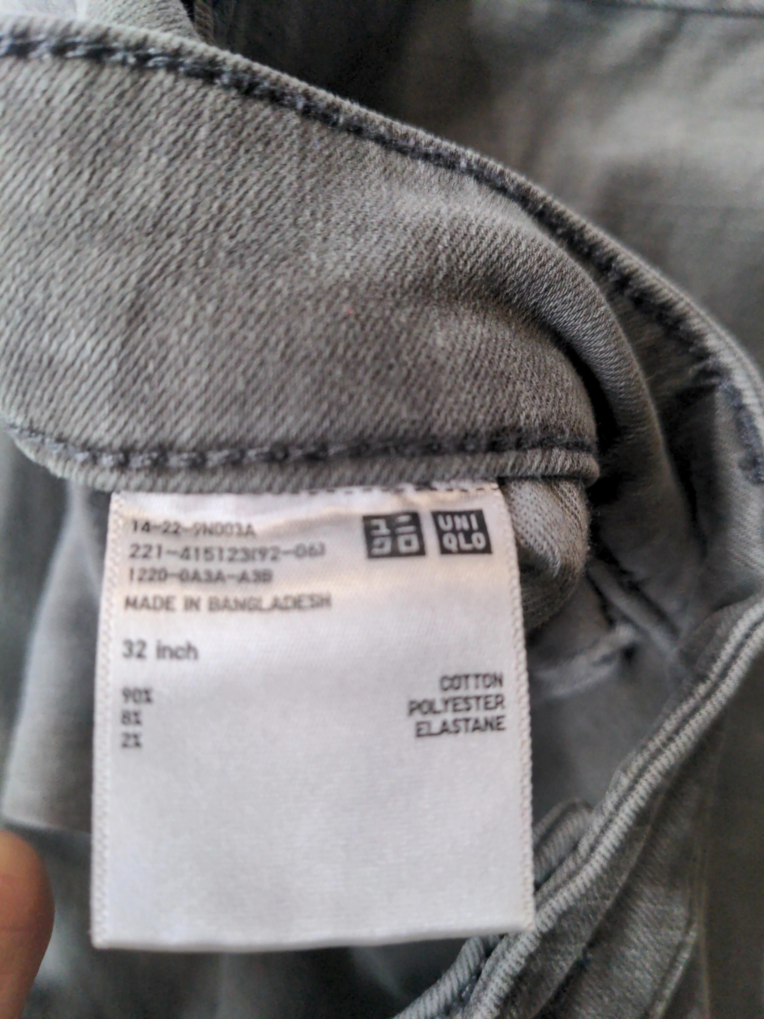 Uniqlo Women's Shorts W 32 in Grey Cotton with Polyester, Elastane Cut-Off - Image 6
