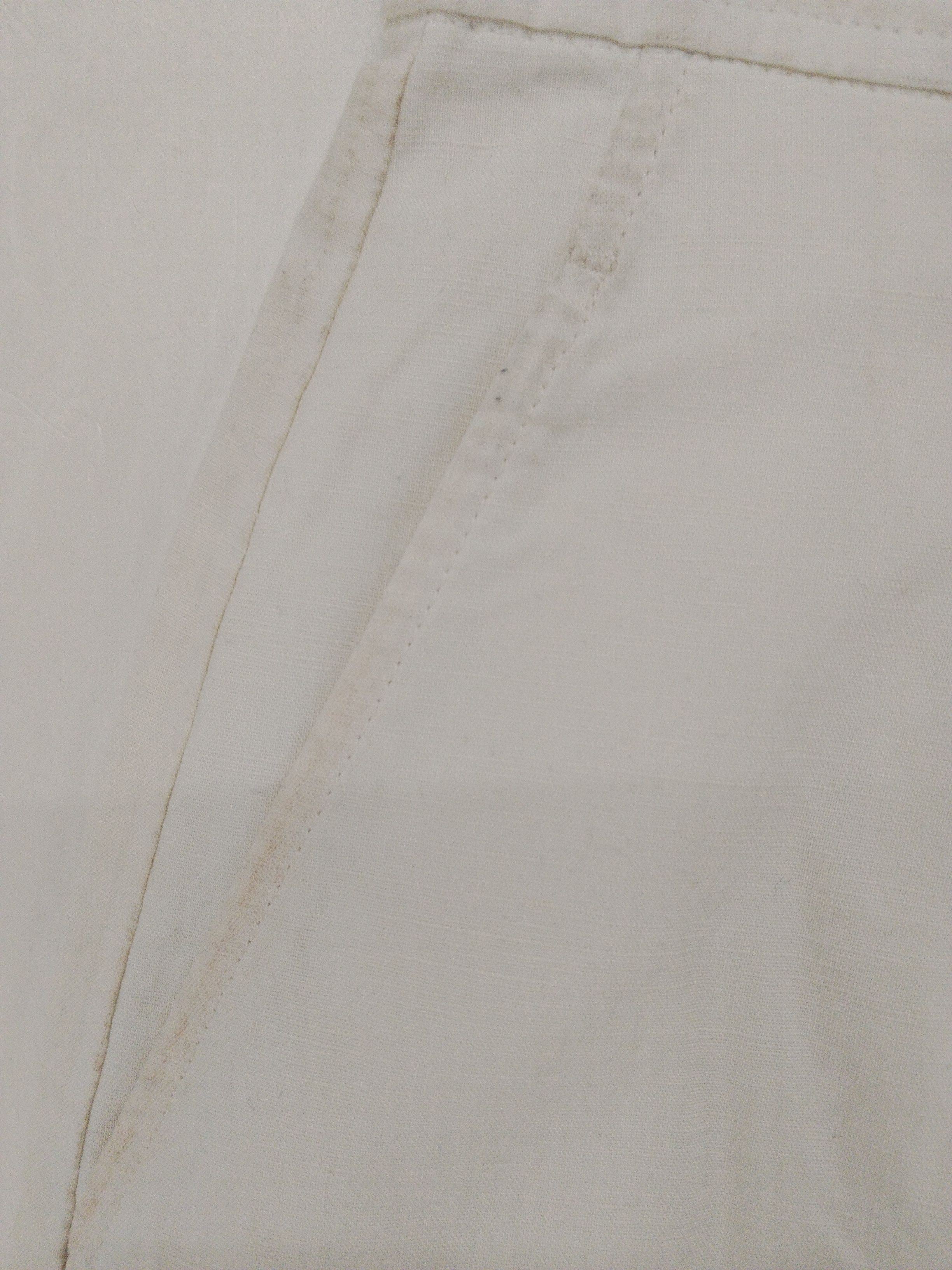 Uniqlo Women's Shorts XS Cream Viscose with Linen, Polyester Mom - Image 7