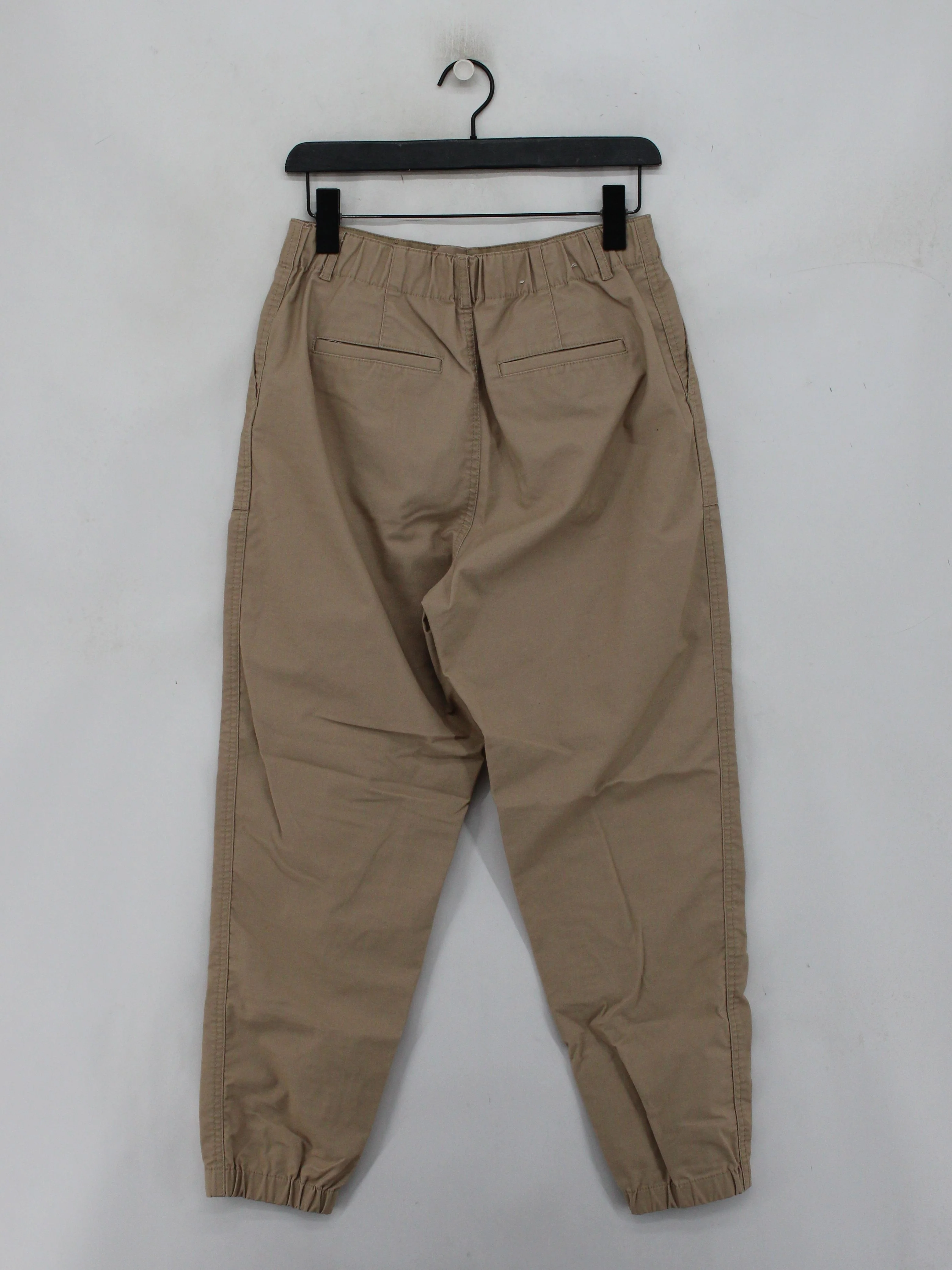 Uniqlo Women's Sports Bottoms M Tan Polyester with Cotton, Elastane Sweatpants - Image 2