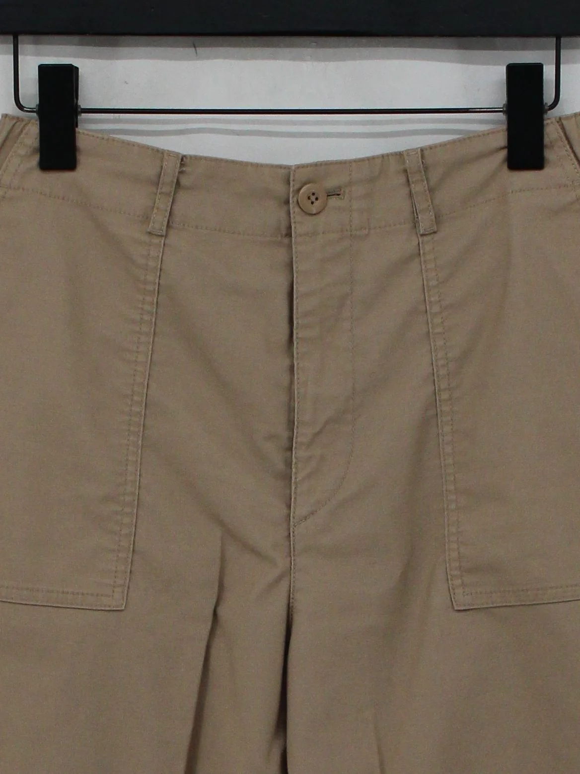 Uniqlo Women's Sports Bottoms M Tan Polyester with Cotton, Elastane Sweatpants - Image 3