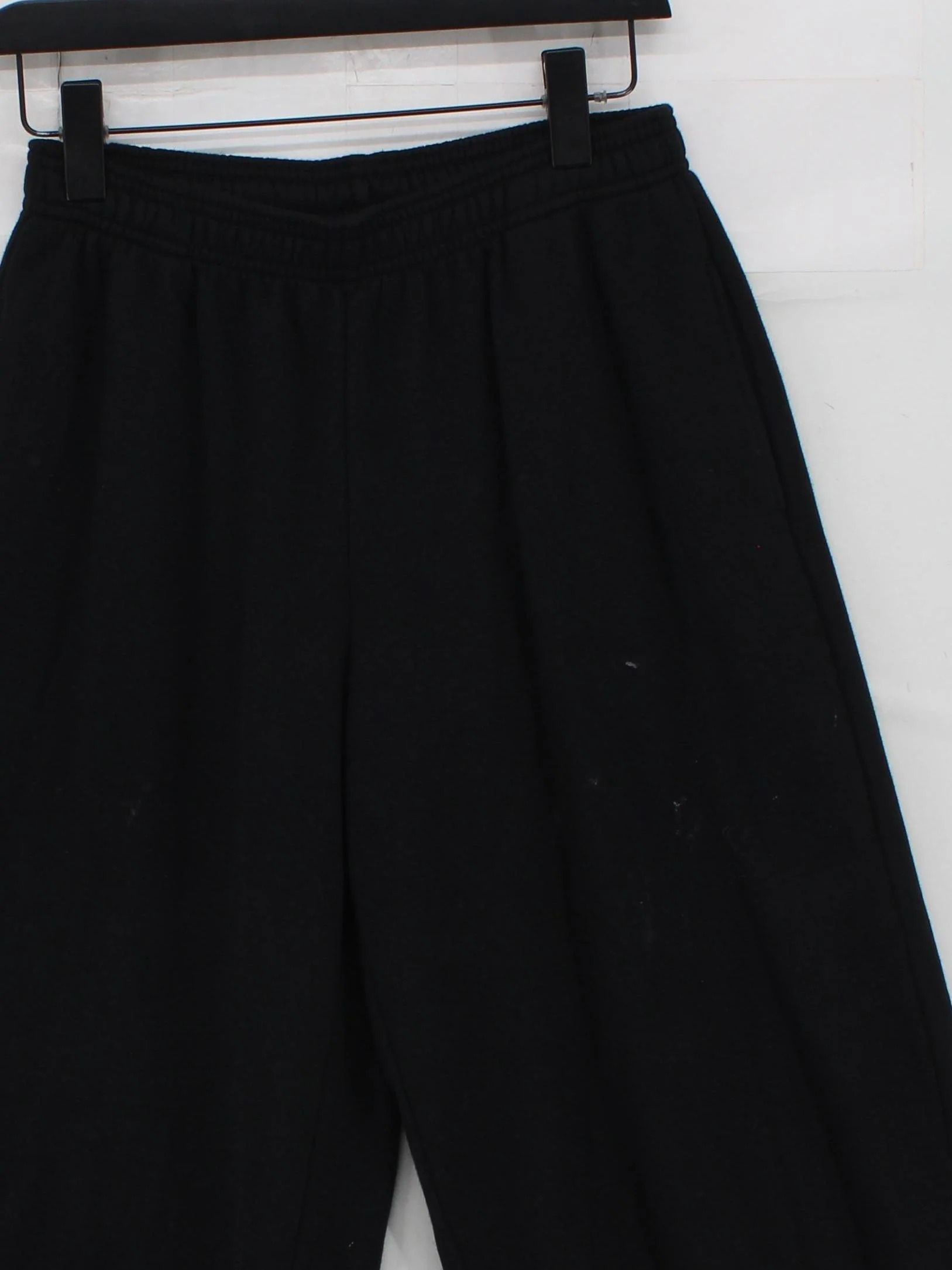 Uniqlo Women's Sports Bottoms S Black 100% Cotton Wide-Leg Sweatpants - Image 3