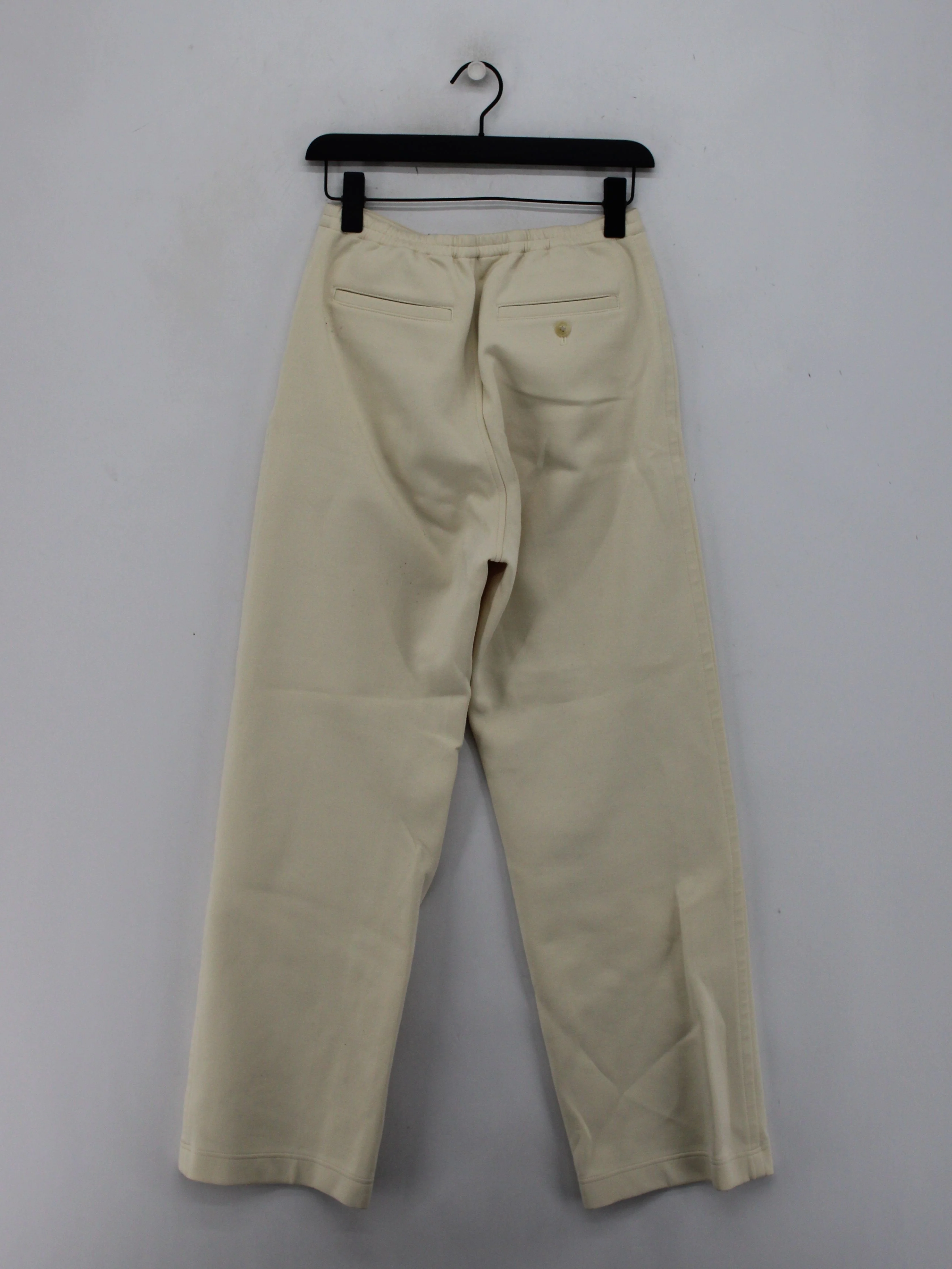 Uniqlo Women's Sports Bottoms S Cream Cotton with Polyester Sweatpants - Image 2