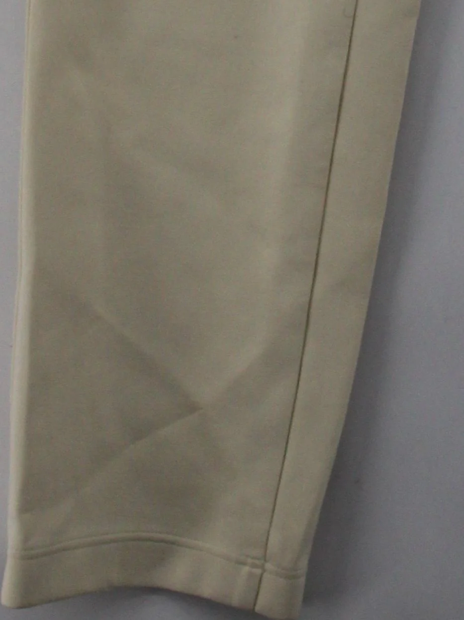 Uniqlo Women's Sports Bottoms S Cream Cotton with Polyester Sweatpants - Image 4