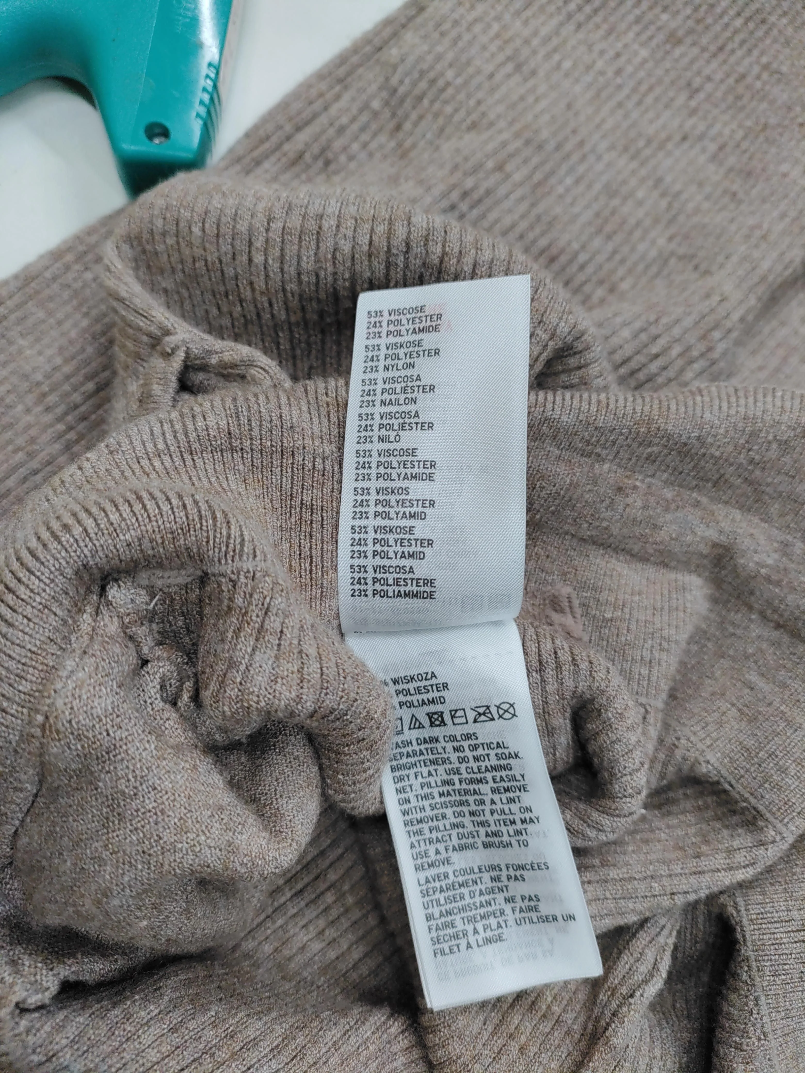 Uniqlo Women's Sports Bottoms XL Brown Viscose with Polyester, Nylon Sweatpants - Image 6