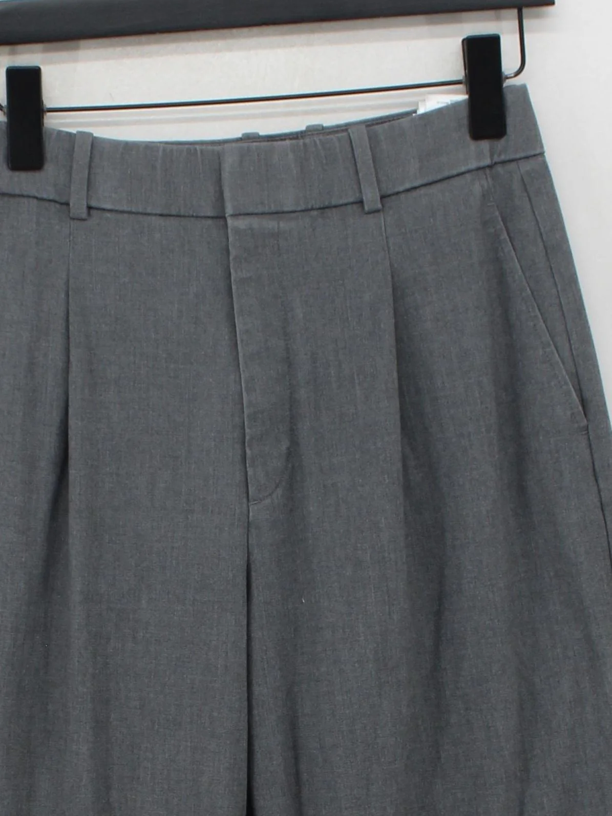 Uniqlo Women's Suit Trousers S Grey Polyester with Viscose, Elastane Dress Pants - Image 3