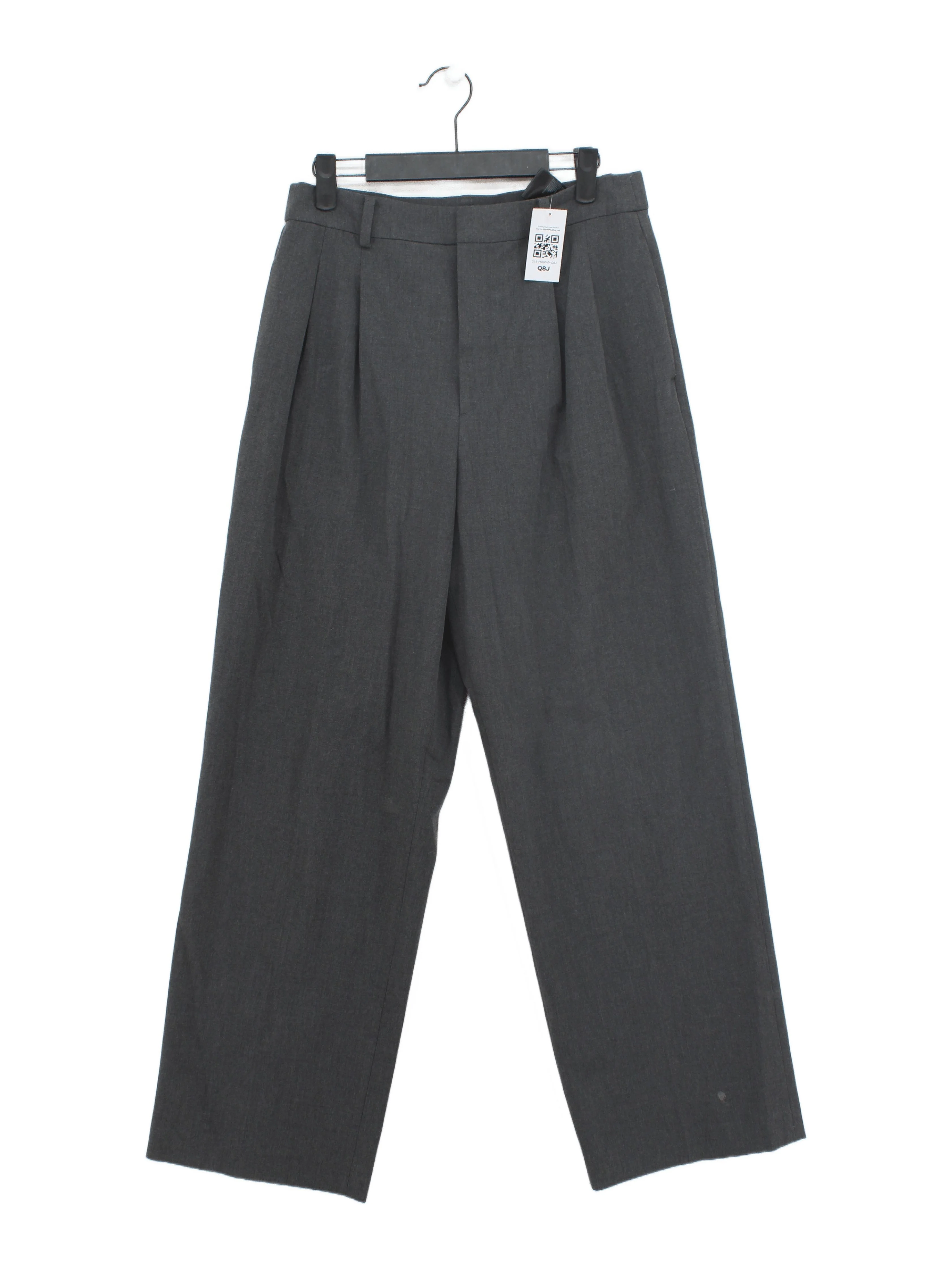 Uniqlo Women's Suit Trousers W 28 in Grey Polyester