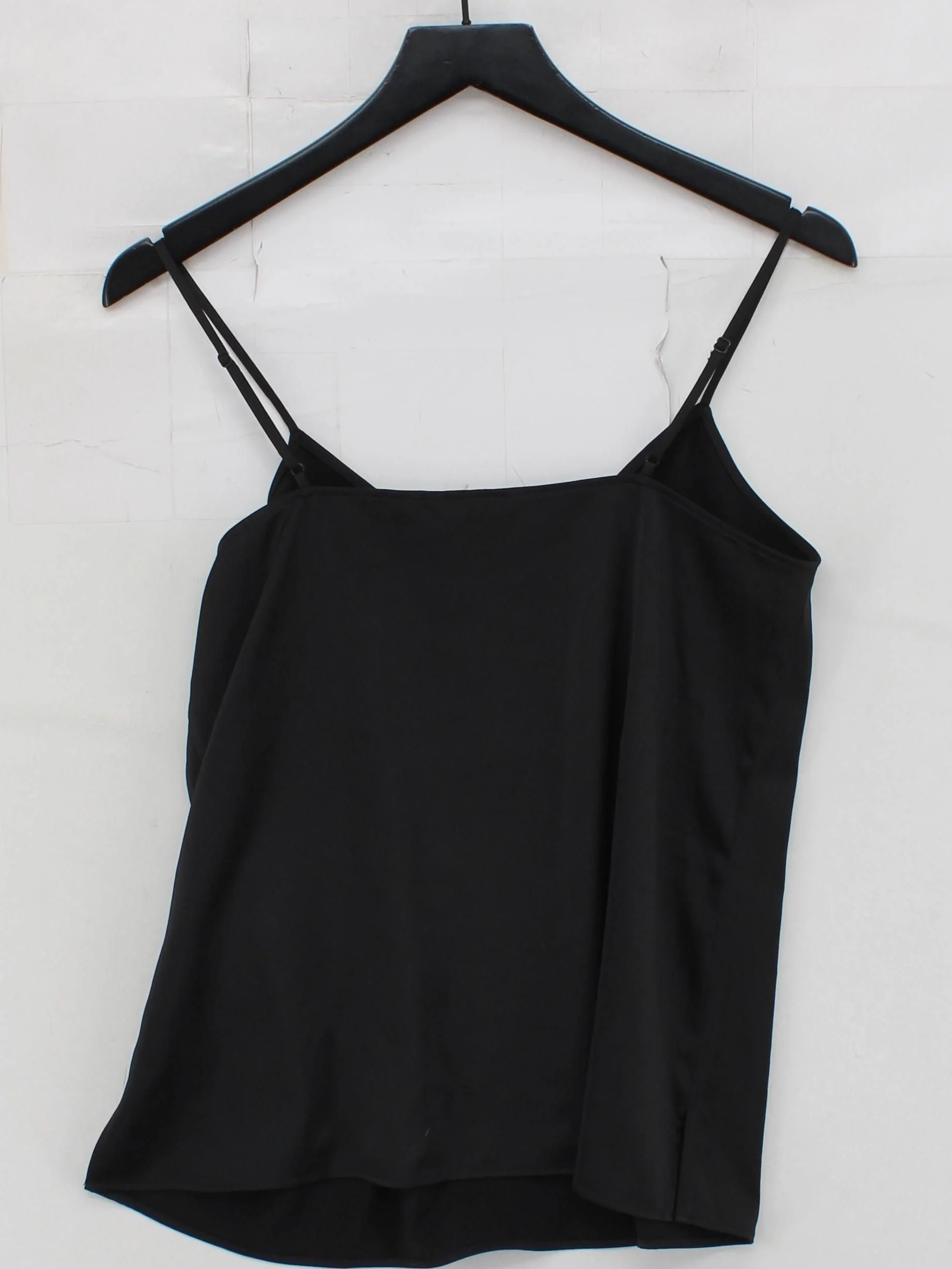 Uniqlo Women's T-Shirt M Black Polyester with Elastane Camisole - Image 2