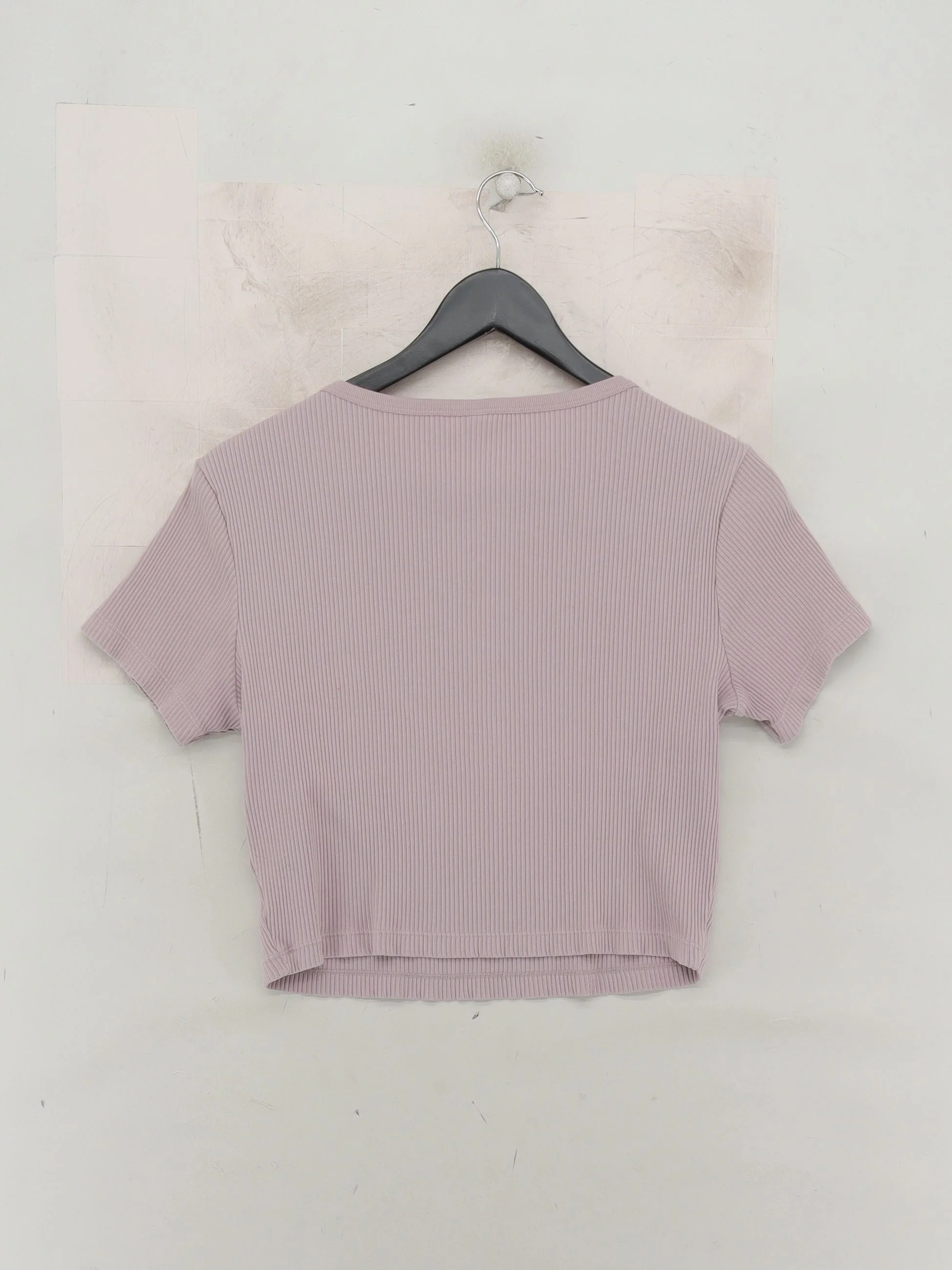 Uniqlo Women's T-Shirt M Purple 100% Cotton Short Sleeve Round Neck Basic - Image 2