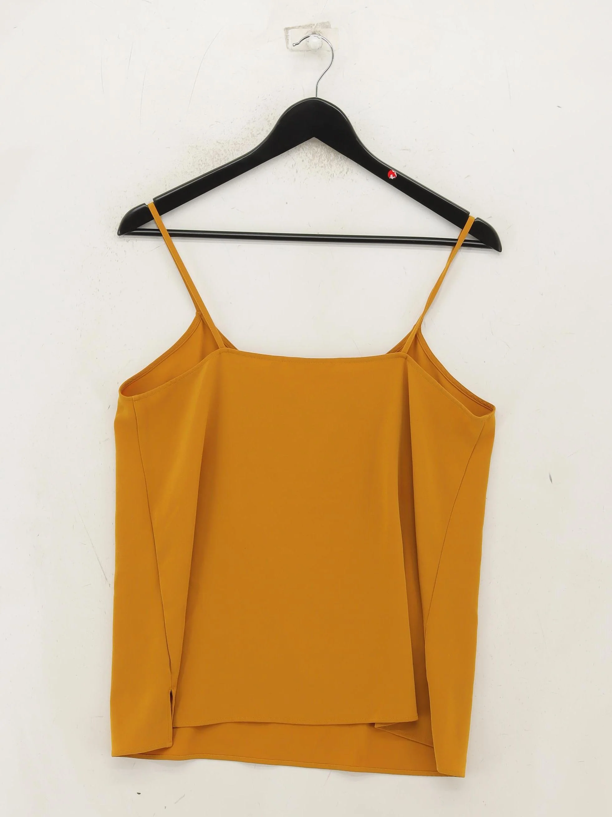 Uniqlo Women's T-Shirt M Yellow 100% Other Sleeveless Square Neck Camisole - Image 2