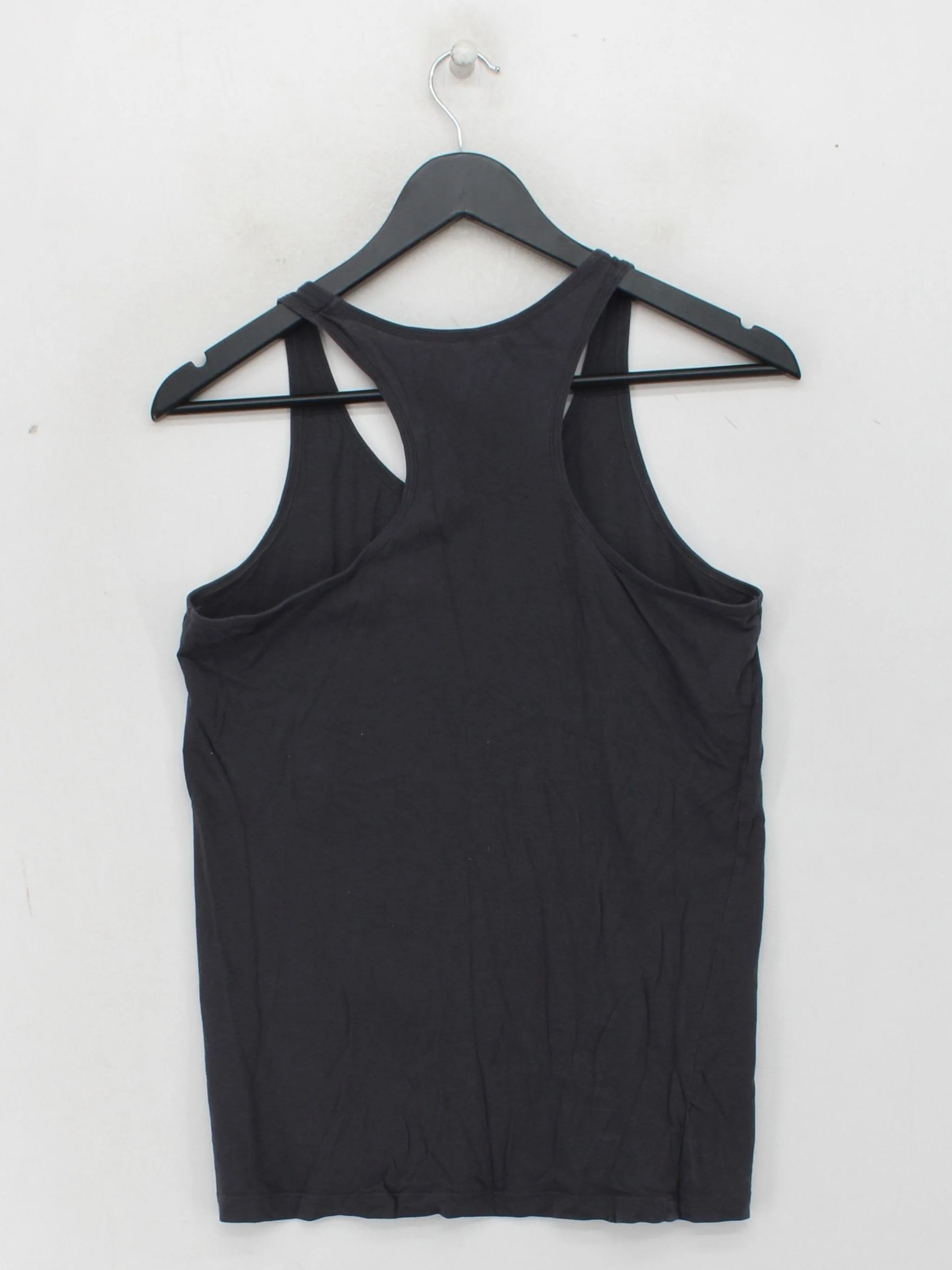 Uniqlo Women's T-Shirt S Black 100% Cotton Sleeveless Round Neck Basic - Image 2