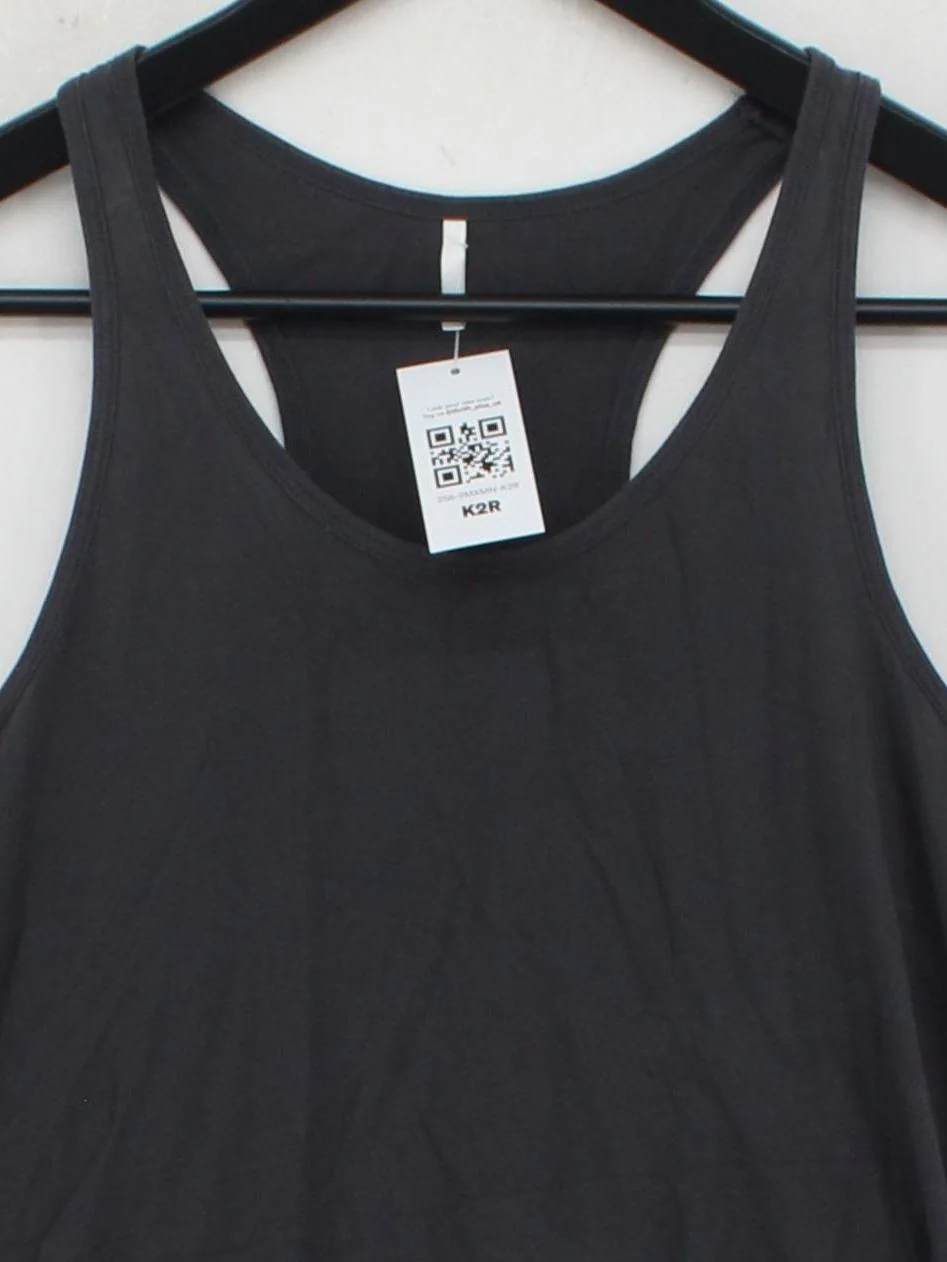 Uniqlo Women's T-Shirt S Black 100% Cotton Sleeveless Round Neck Basic - Image 3